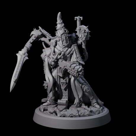 Armoured Iron Human Nuncios Miniature for Dungeons and Dragons, Pathfinder or other TTRPGs