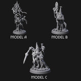 Armoured Iron Human Nuncios Miniature for Dungeons and Dragons, Pathfinder or other TTRPGs