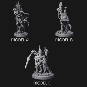 Armoured Iron Human Nuncios Miniature for Dungeons and Dragons, Pathfinder or other TTRPGs