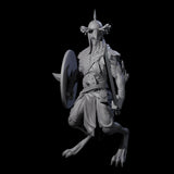 Armoured Kenku Barbarian Miniature for Dungeons and Dragons, Pathfinder or other TTRPGs