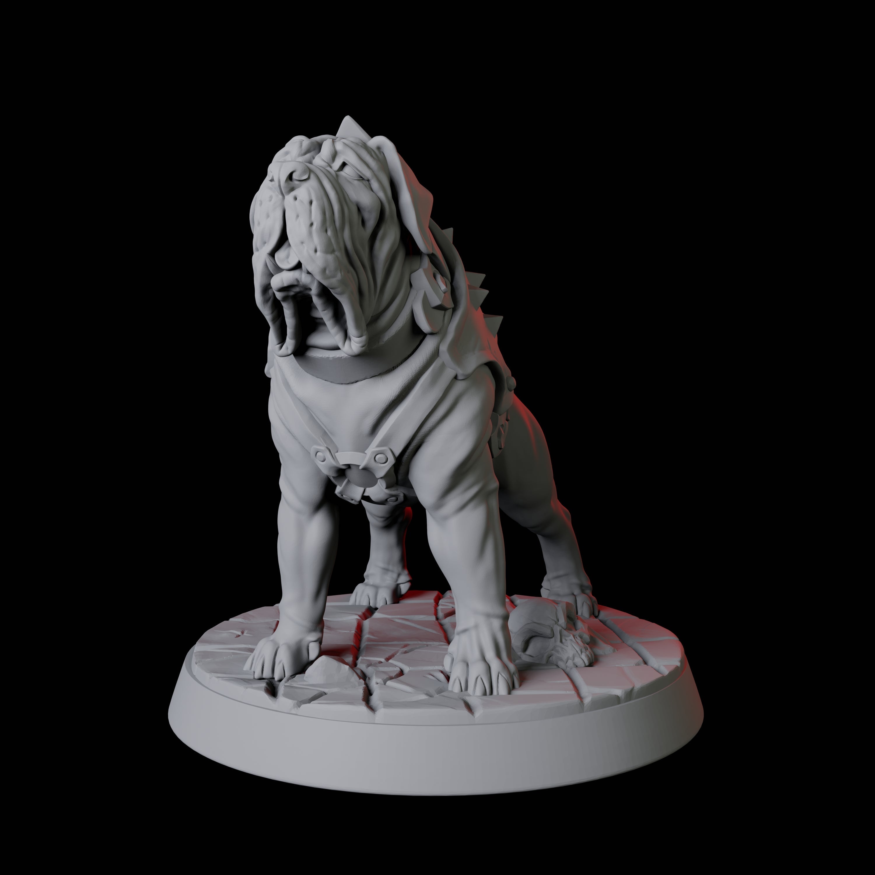 Armoured Mastiff Dog A Miniature for Dungeons and Dragons, Pathfinder or other TTRPGs