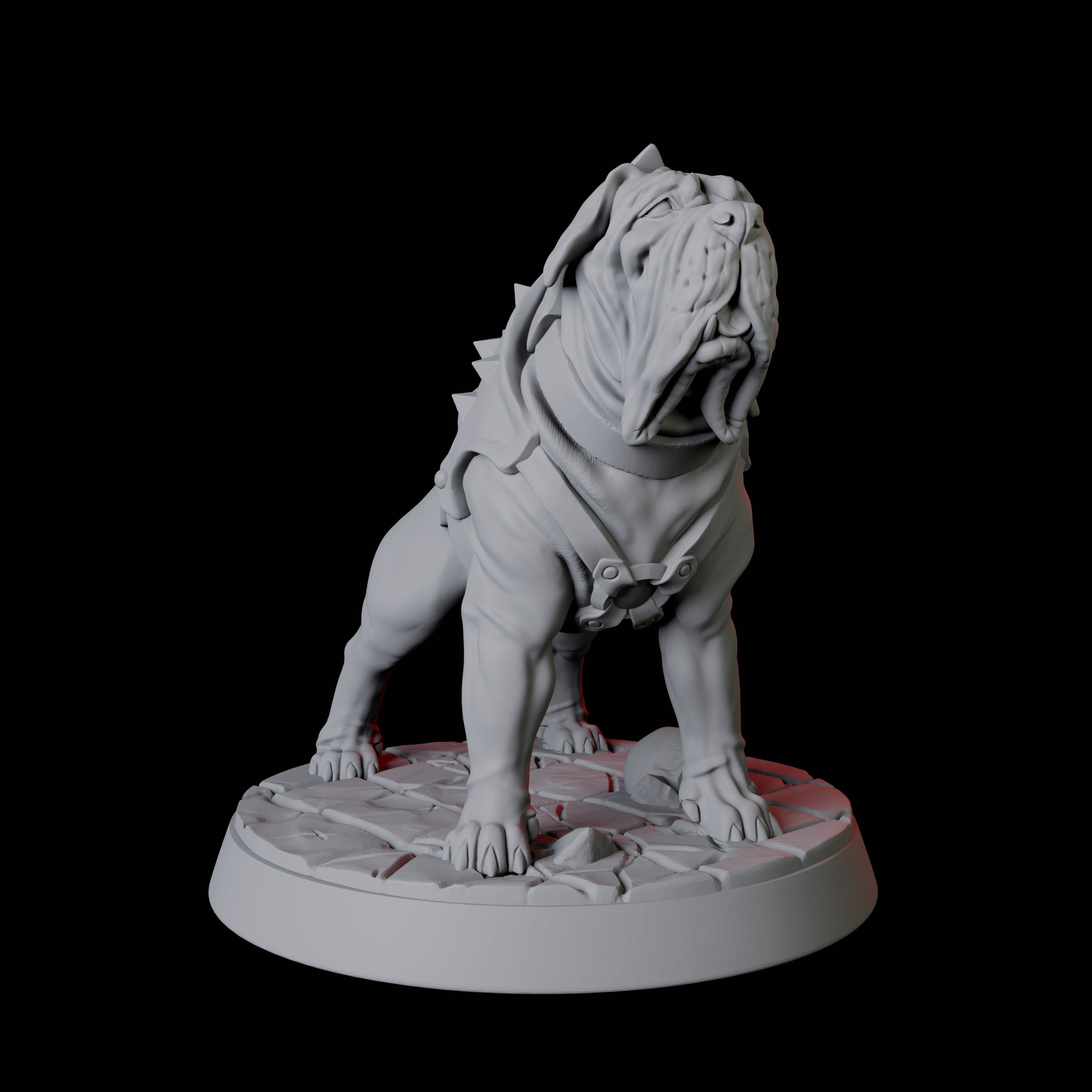 Armoured Mastiff Dog A Miniature for Dungeons and Dragons, Pathfinder or other TTRPGs