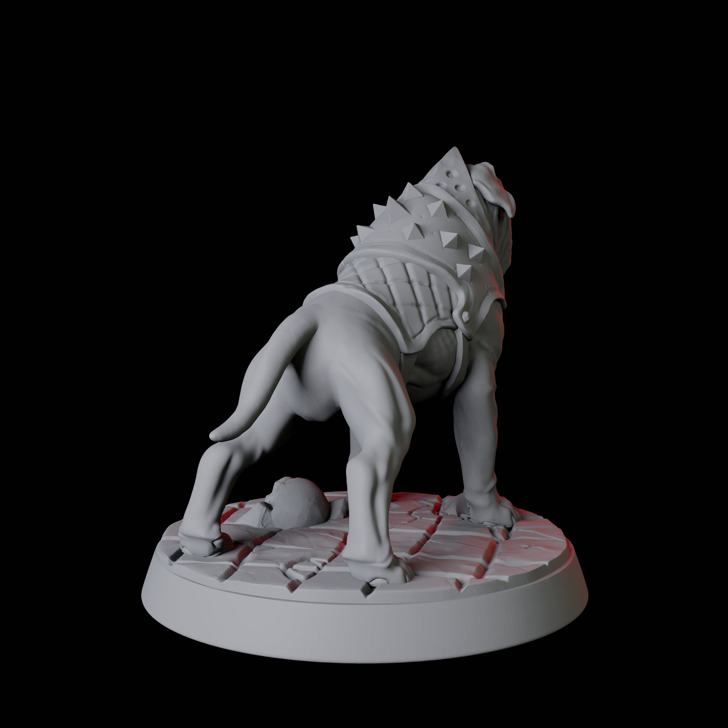 Armoured Mastiff Dog A Miniature for Dungeons and Dragons, Pathfinder or other TTRPGs