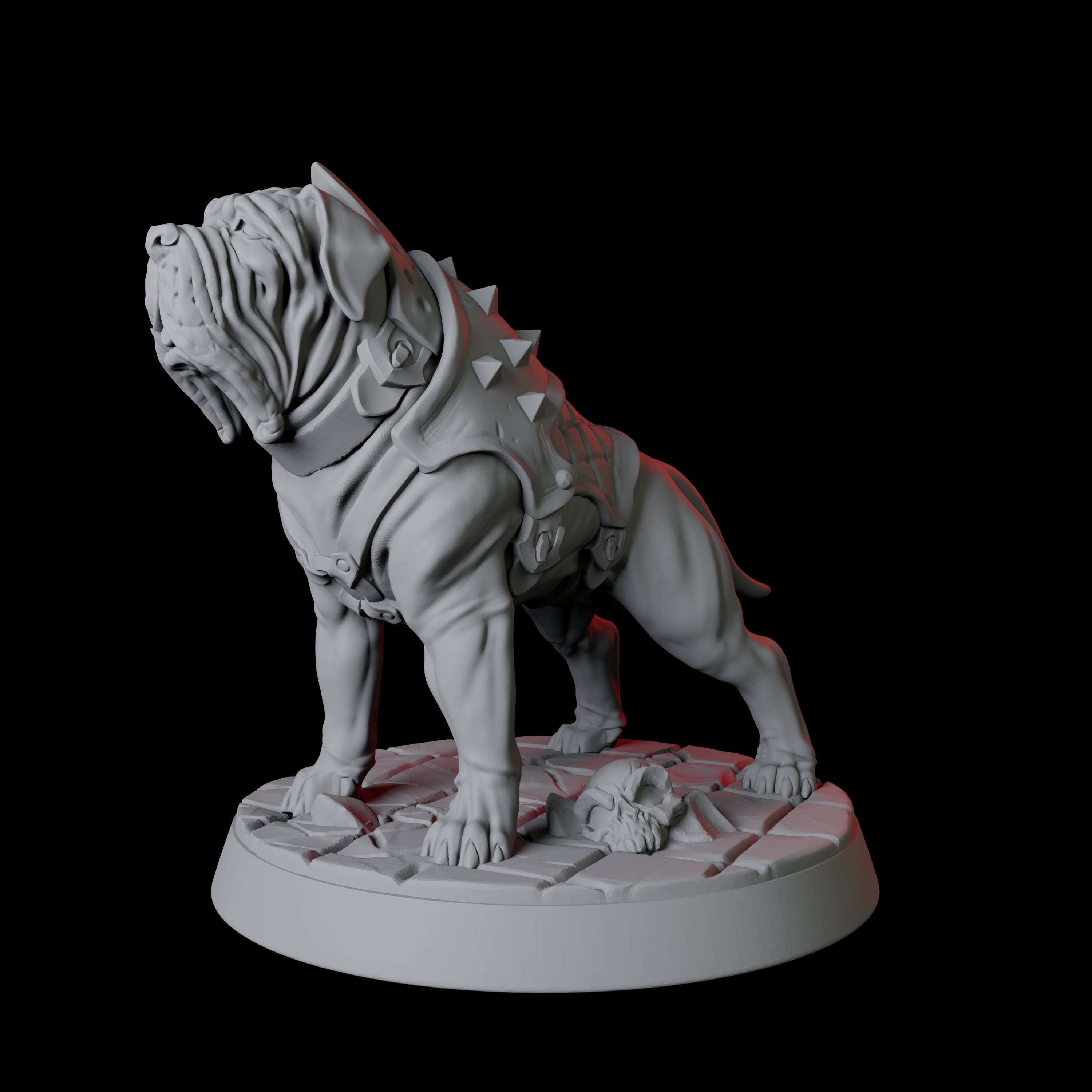 Armoured Mastiff Dog A Miniature for Dungeons and Dragons, Pathfinder or other TTRPGs