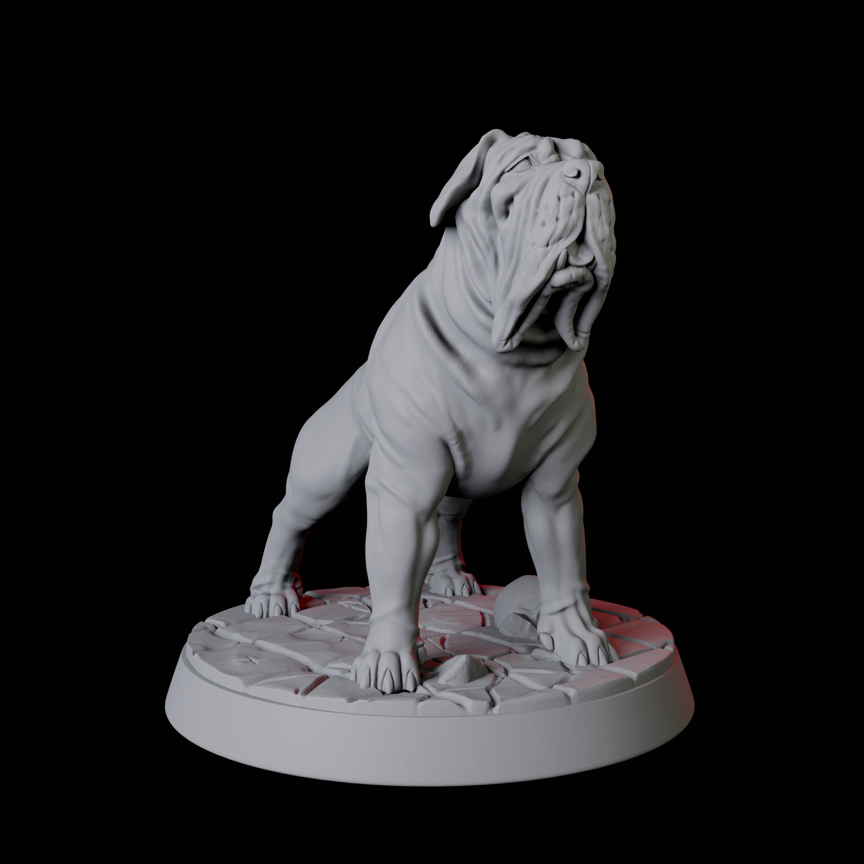 Armoured Mastiff Dog A Miniature for Dungeons and Dragons, Pathfinder or other TTRPGs