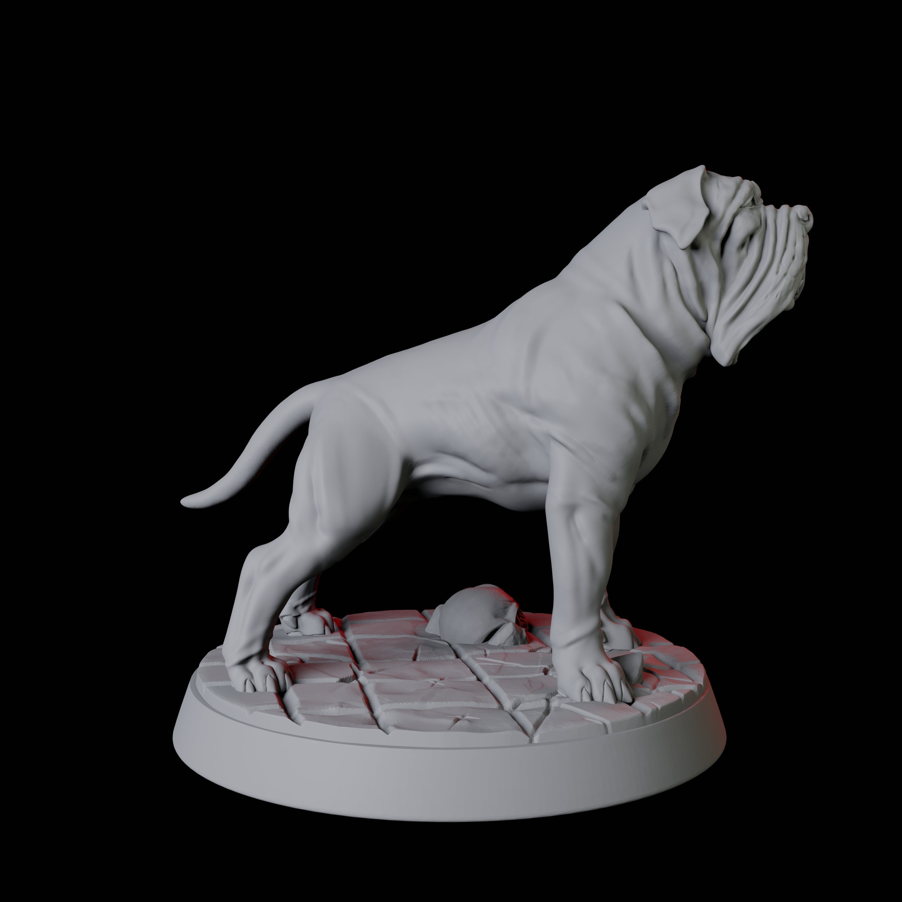 Armoured Mastiff Dog A Miniature for Dungeons and Dragons, Pathfinder or other TTRPGs