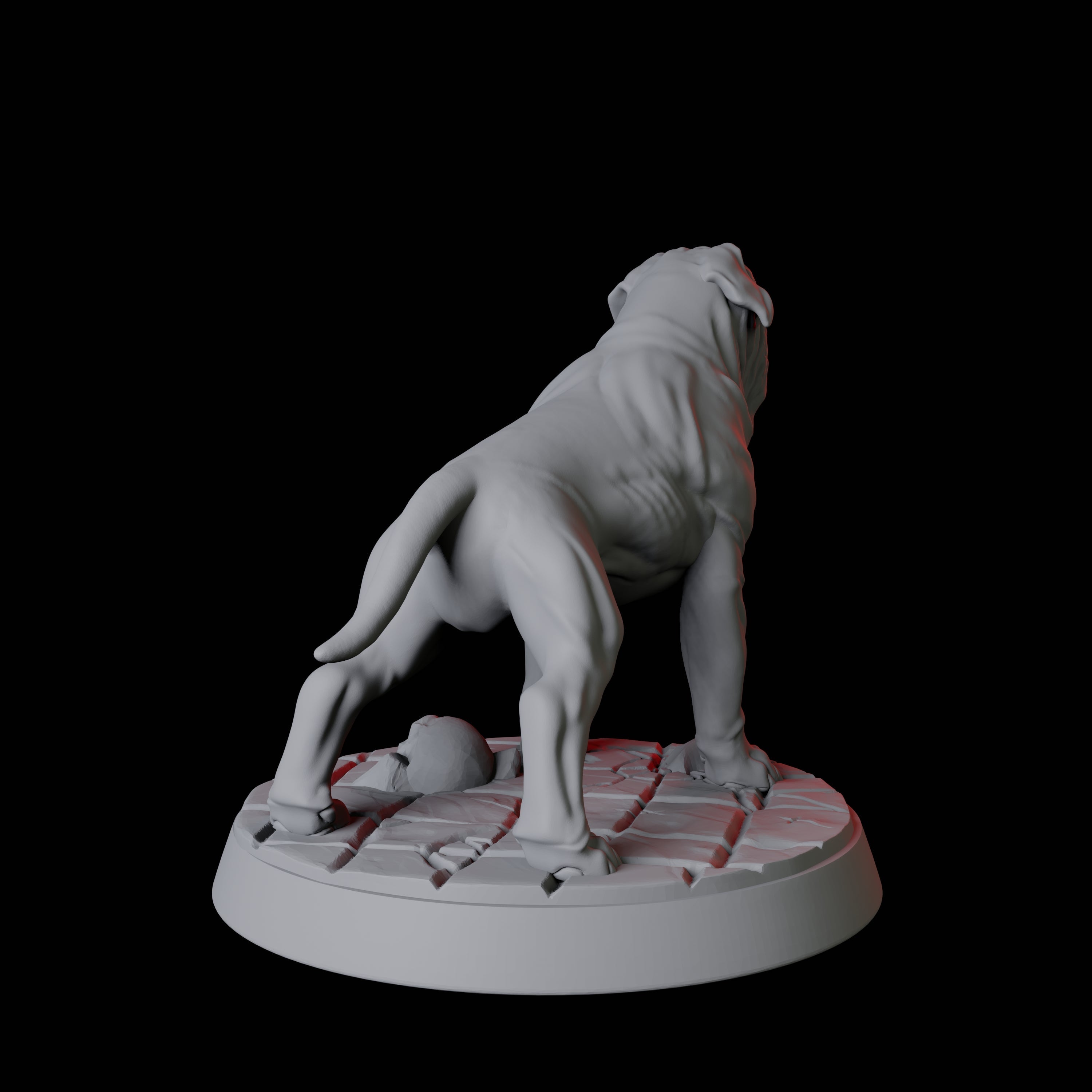 Armoured Mastiff Dog A Miniature for Dungeons and Dragons, Pathfinder or other TTRPGs