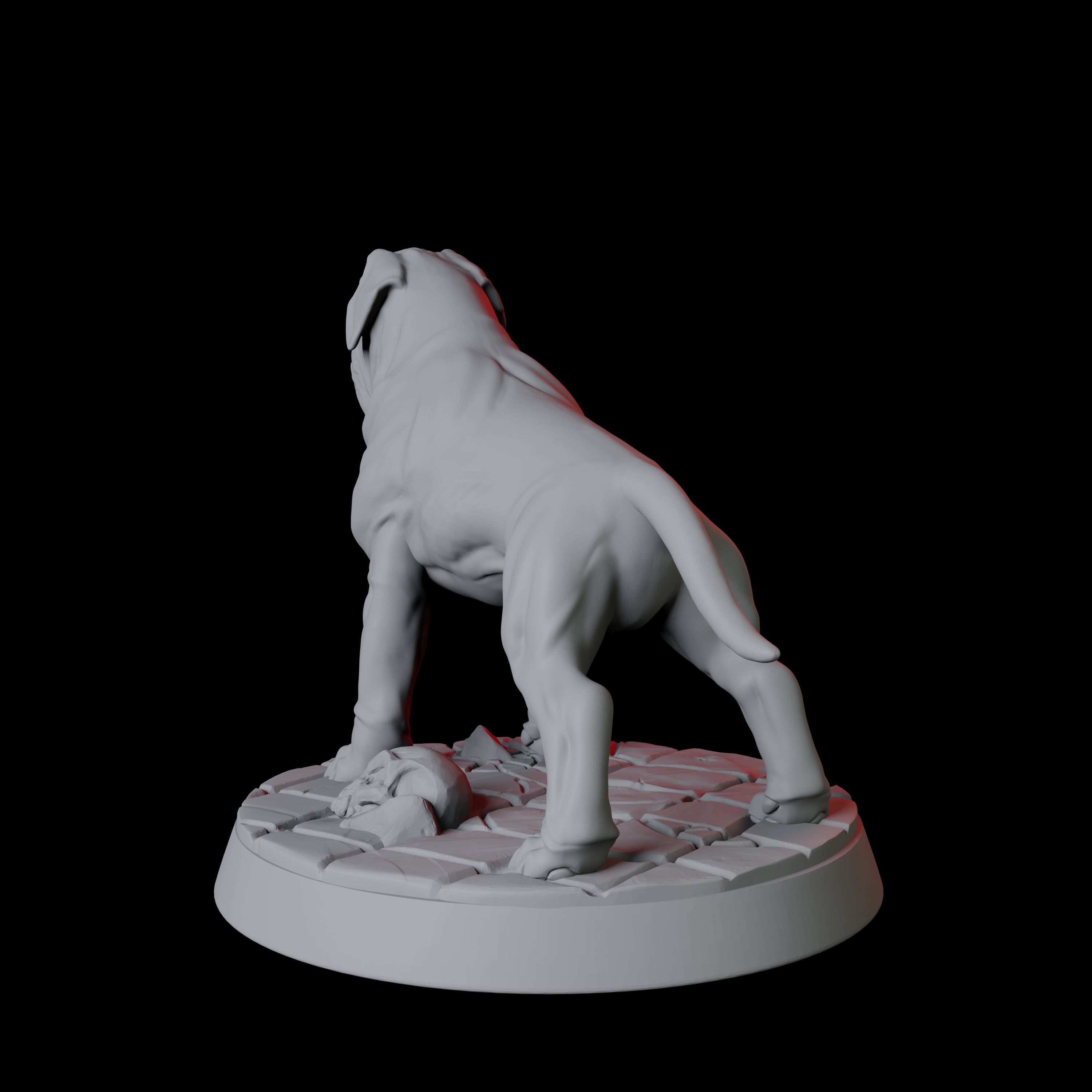 Armoured Mastiff Dog A Miniature for Dungeons and Dragons, Pathfinder or other TTRPGs