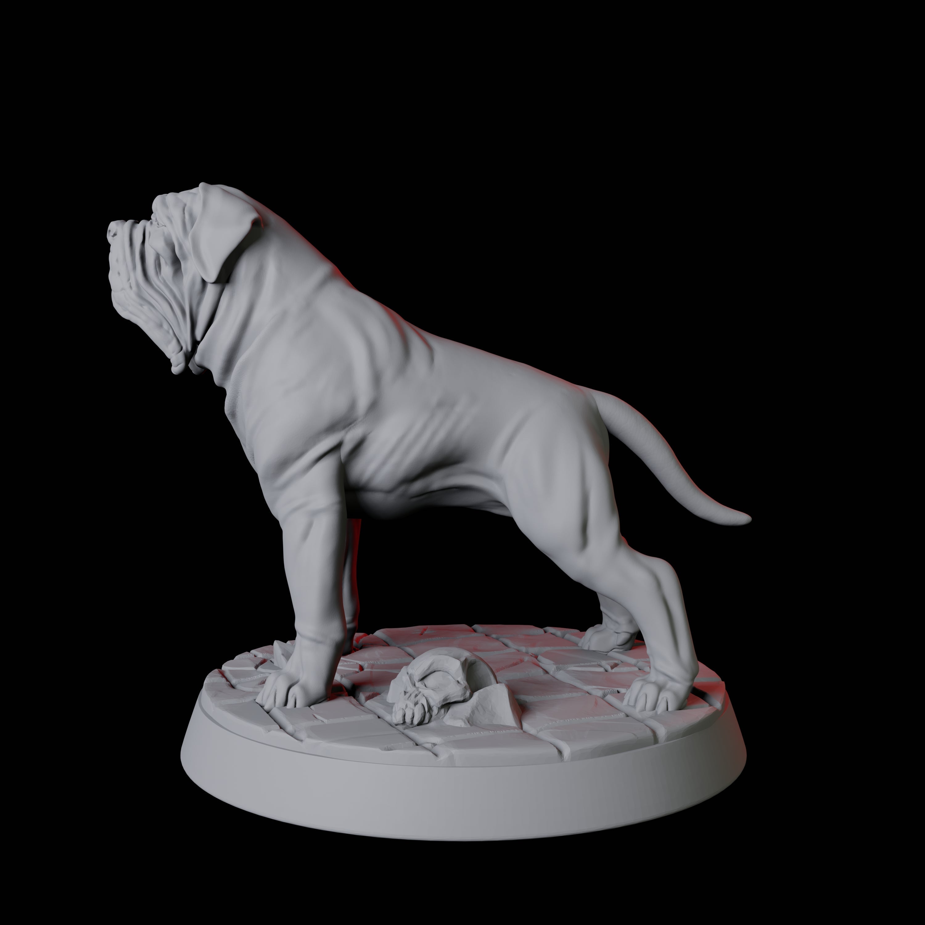 Armoured Mastiff Dog A Miniature for Dungeons and Dragons, Pathfinder or other TTRPGs