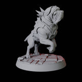 Armoured Mastiff Dog B Miniature for Dungeons and Dragons, Pathfinder or other TTRPGs