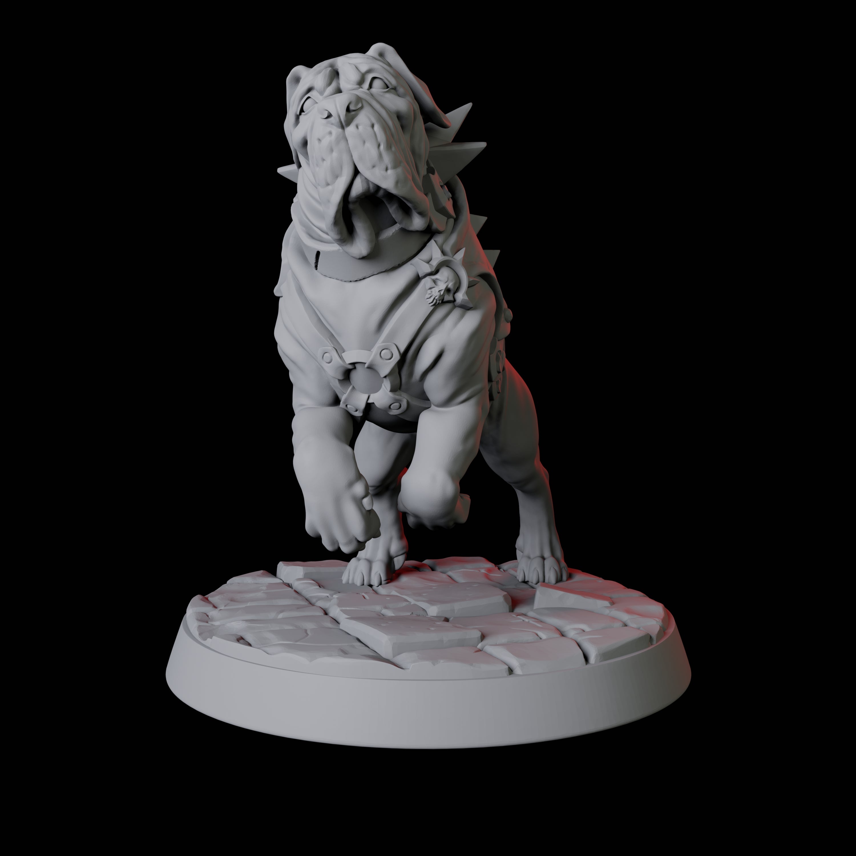 Armoured Mastiff Dog B Miniature for Dungeons and Dragons, Pathfinder or other TTRPGs