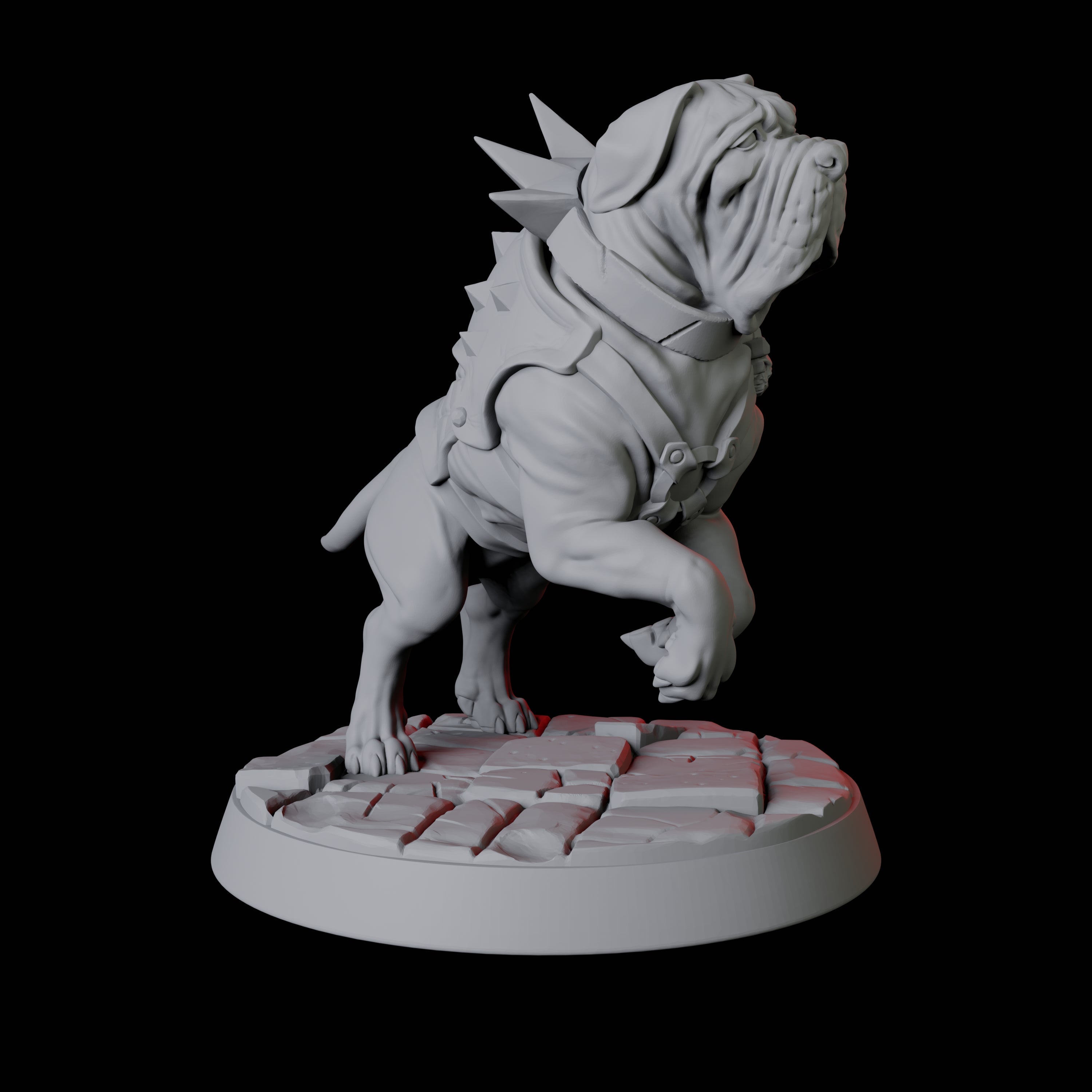 Armoured Mastiff Dog B Miniature for Dungeons and Dragons, Pathfinder or other TTRPGs