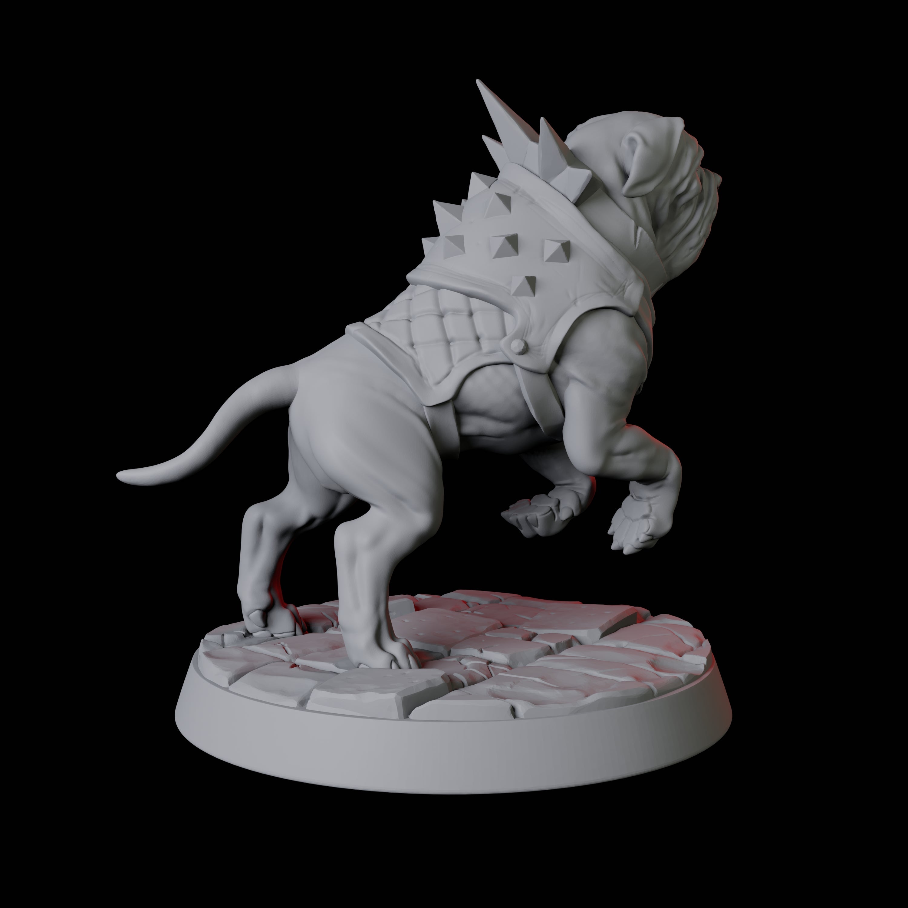 Armoured Mastiff Dog B Miniature for Dungeons and Dragons, Pathfinder or other TTRPGs