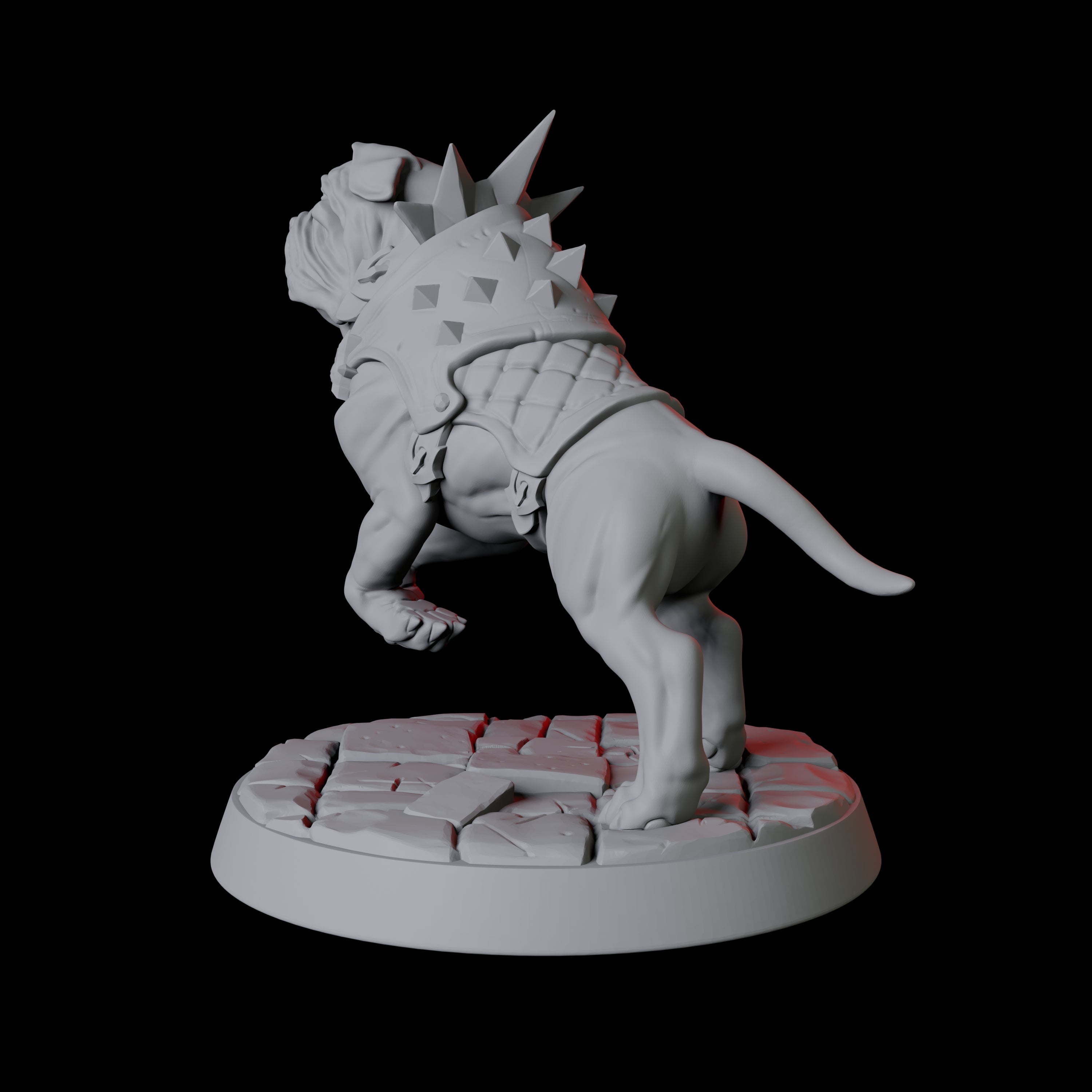 Armoured Mastiff Dog B Miniature for Dungeons and Dragons, Pathfinder or other TTRPGs