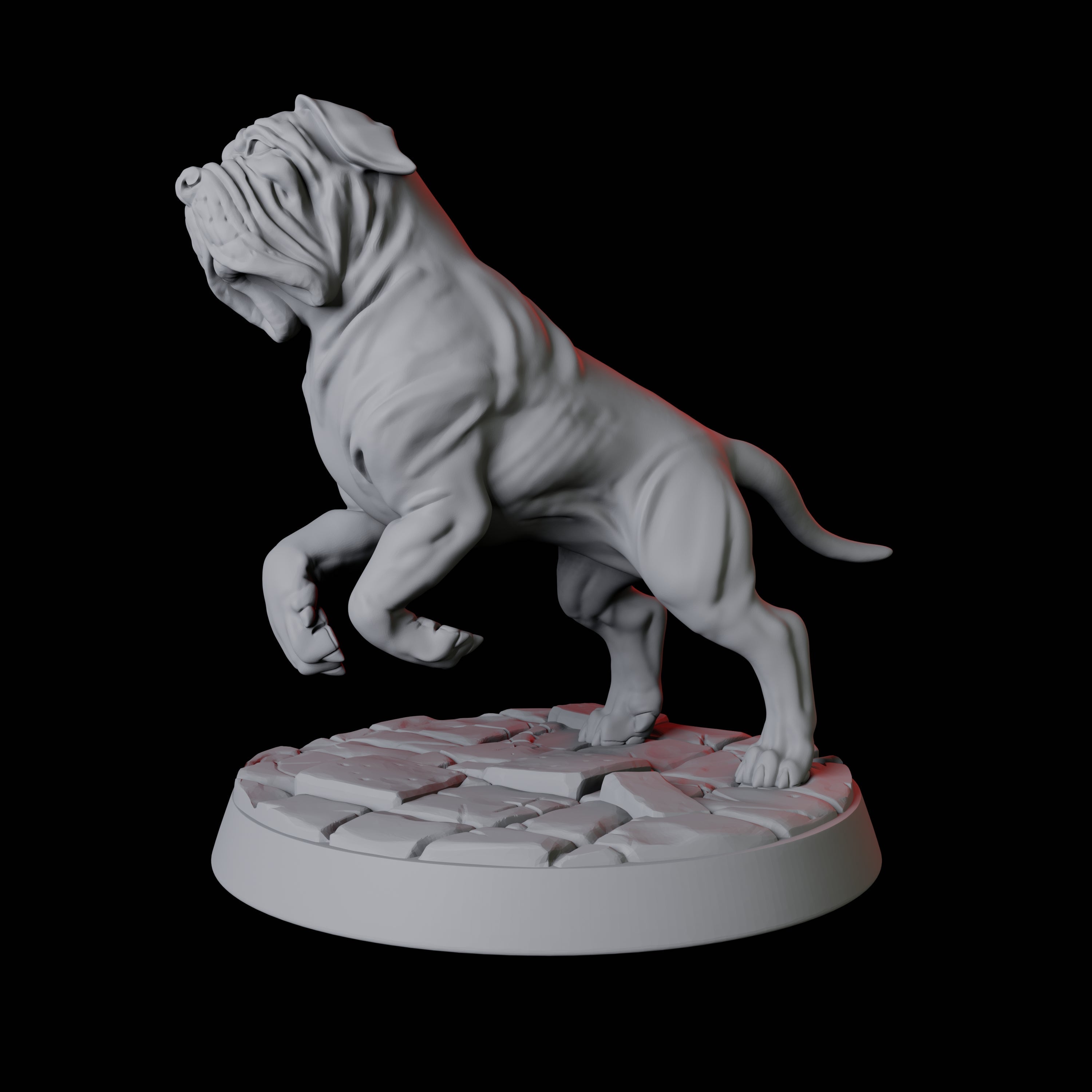 Armoured Mastiff Dog B Miniature for Dungeons and Dragons, Pathfinder or other TTRPGs