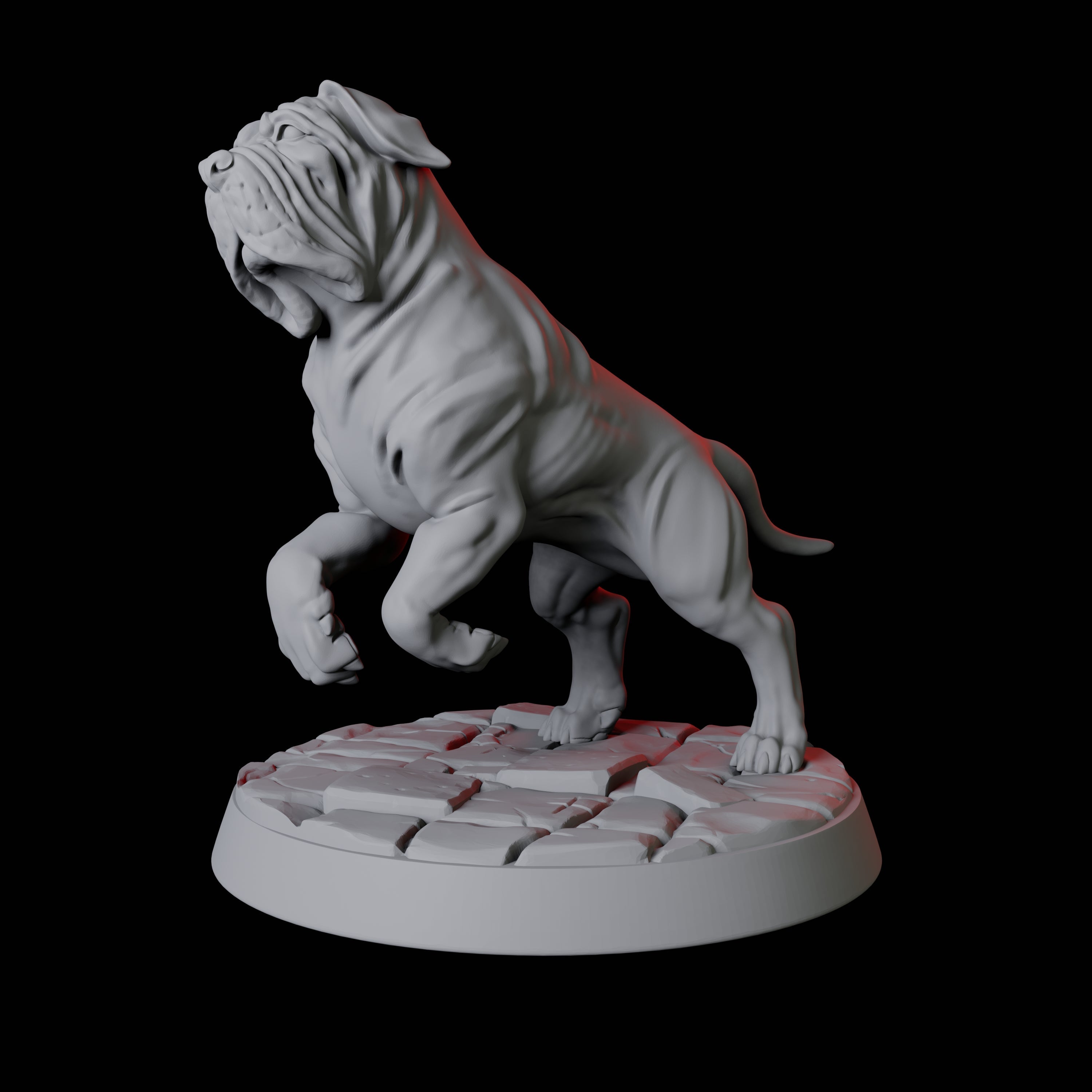 Armoured Mastiff Dog B Miniature for Dungeons and Dragons, Pathfinder or other TTRPGs