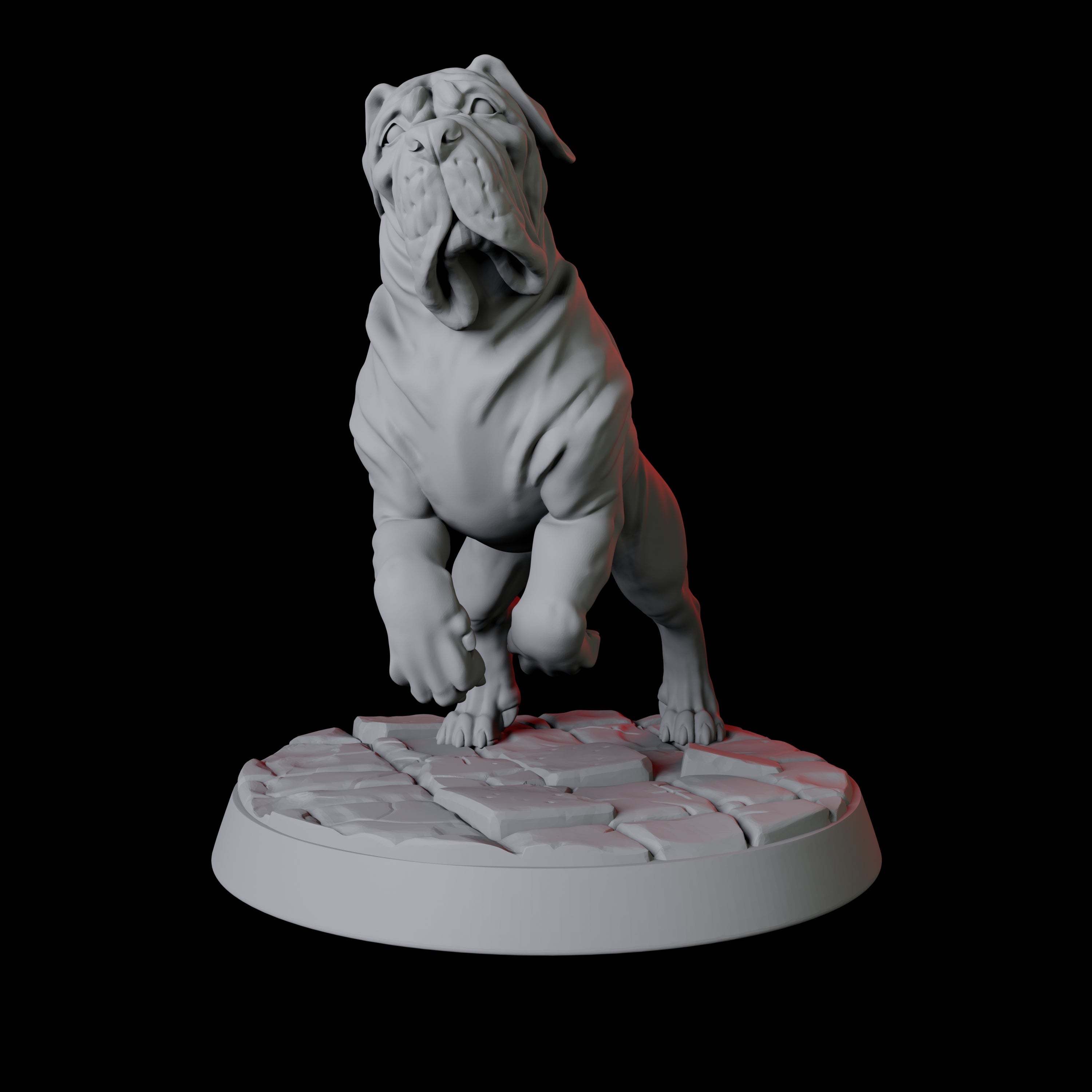 Armoured Mastiff Dog B Miniature for Dungeons and Dragons, Pathfinder or other TTRPGs