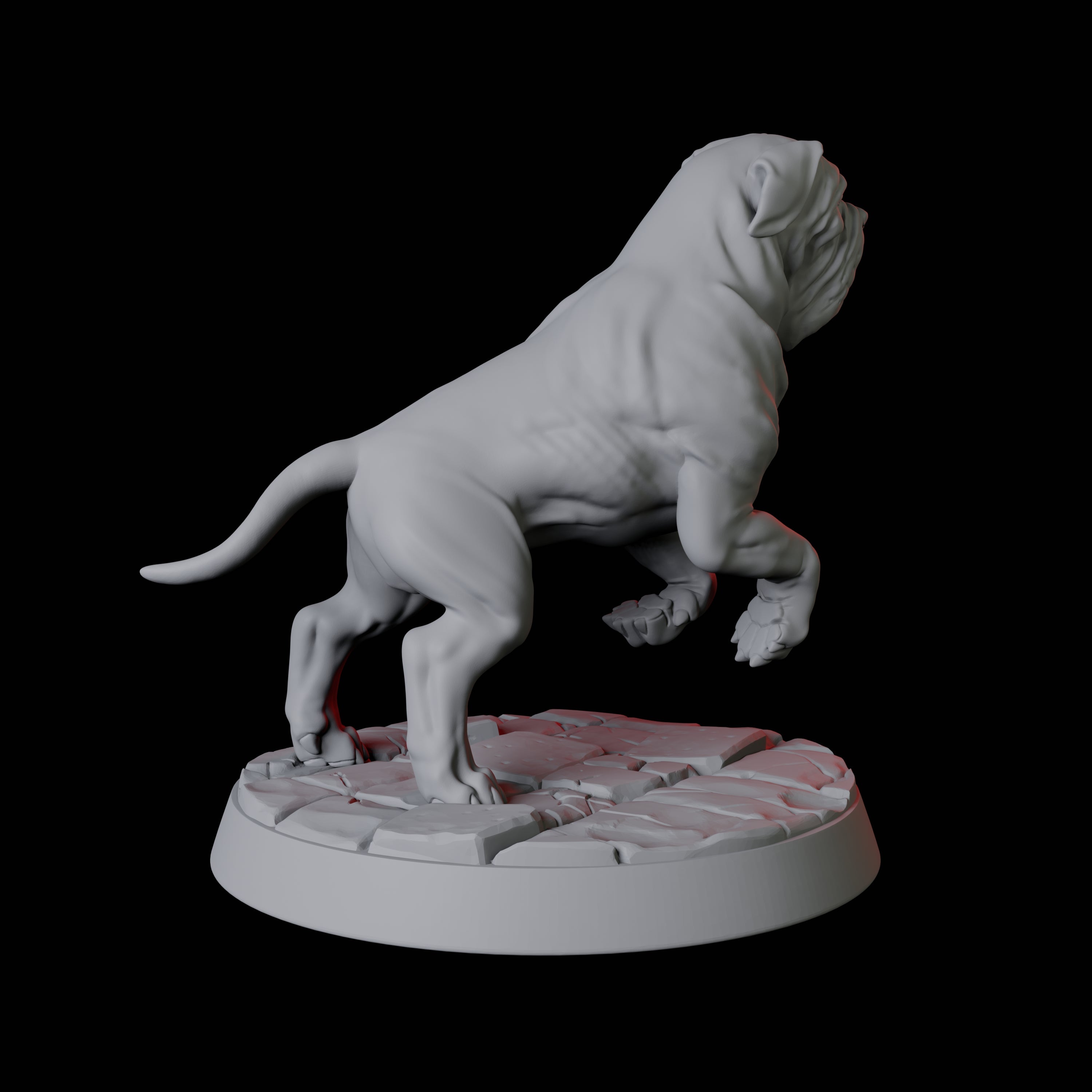 Armoured Mastiff Dog B Miniature for Dungeons and Dragons, Pathfinder or other TTRPGs