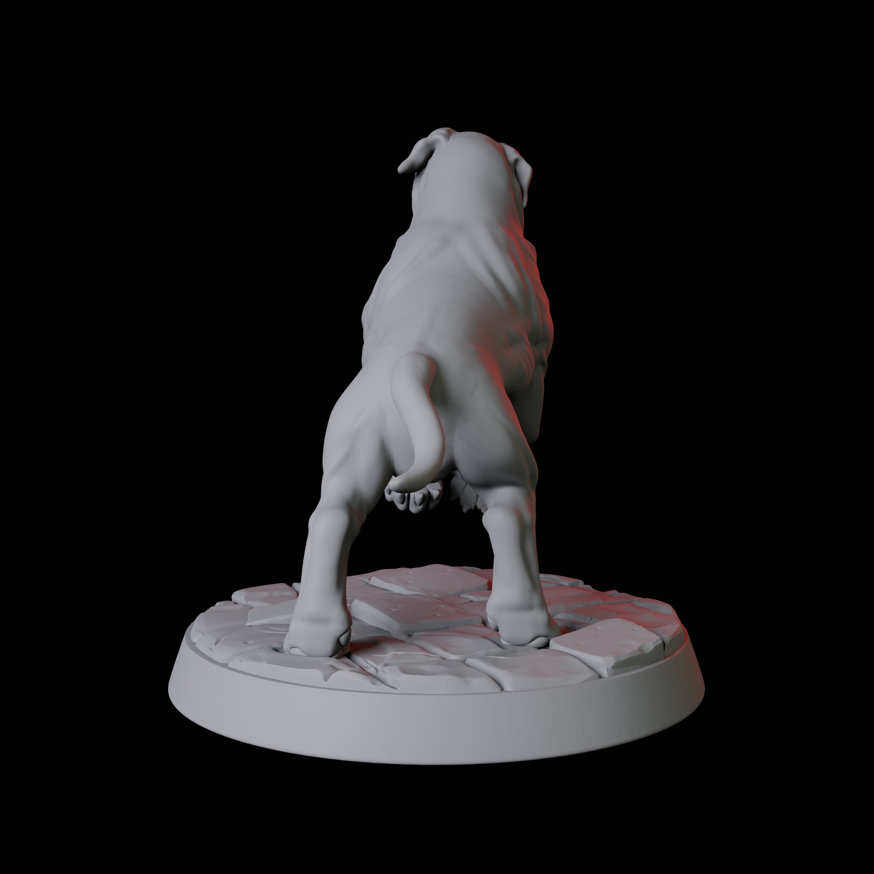 Armoured Mastiff Dog B Miniature for Dungeons and Dragons, Pathfinder or other TTRPGs