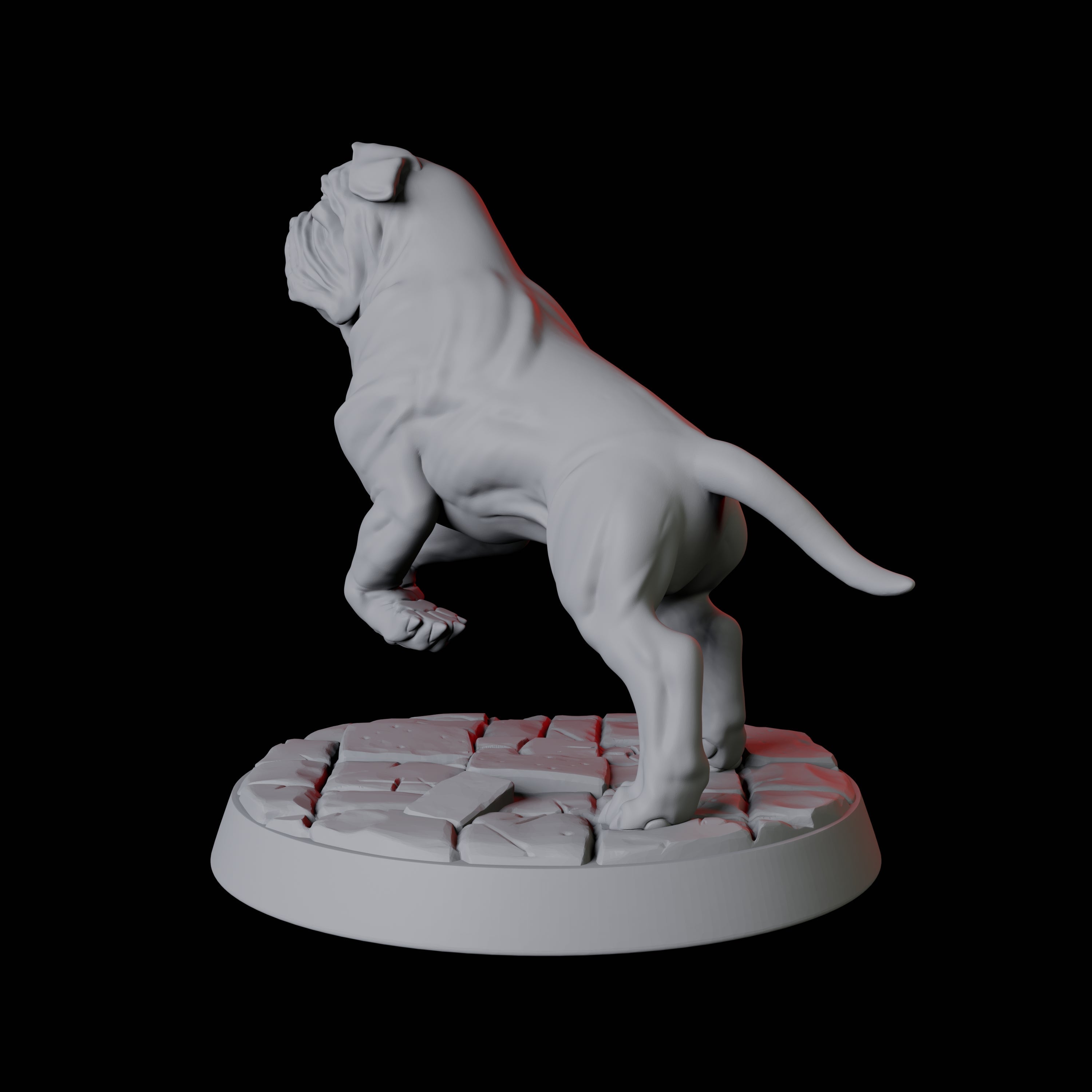 Armoured Mastiff Dog B Miniature for Dungeons and Dragons, Pathfinder or other TTRPGs