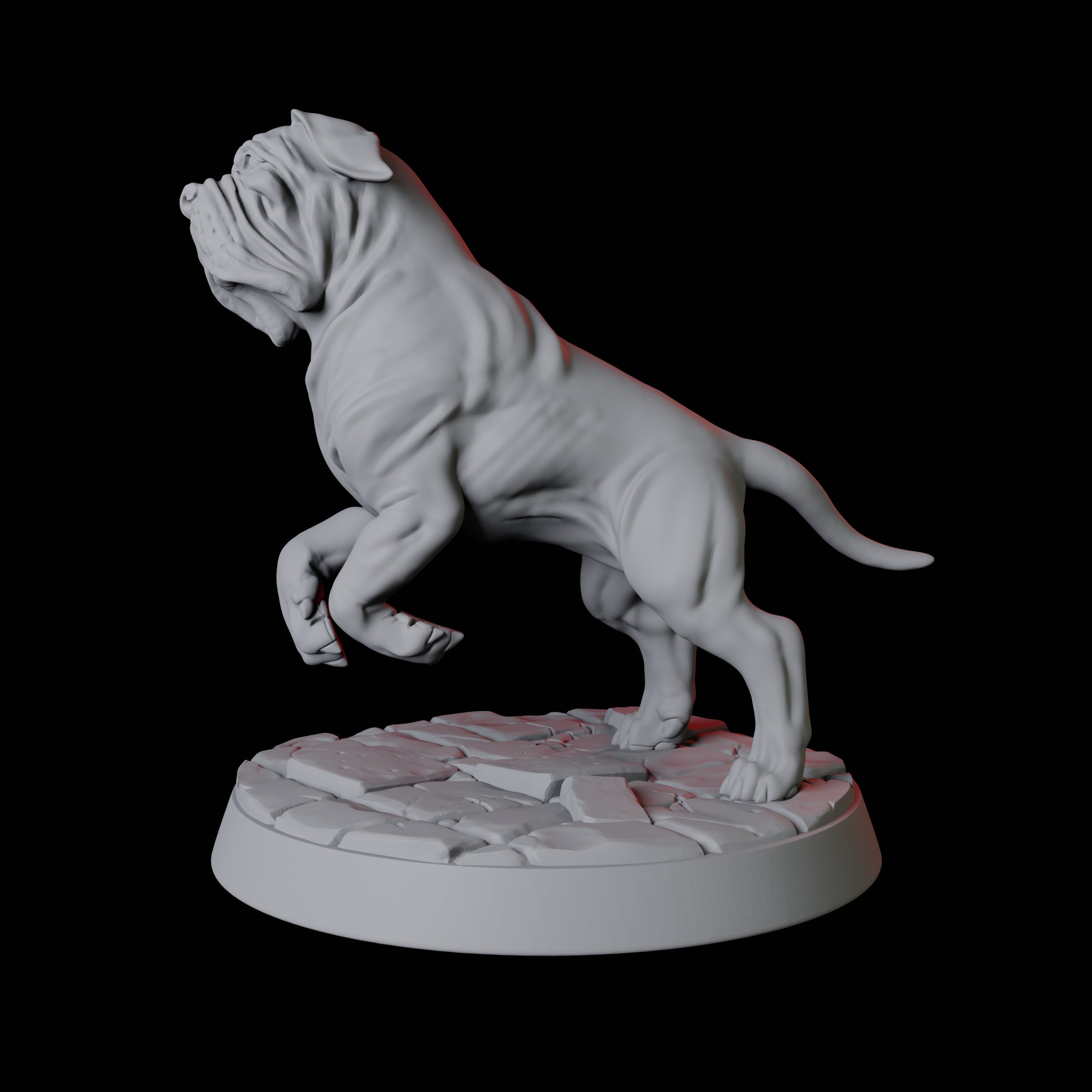 Armoured Mastiff Dog B Miniature for Dungeons and Dragons, Pathfinder or other TTRPGs