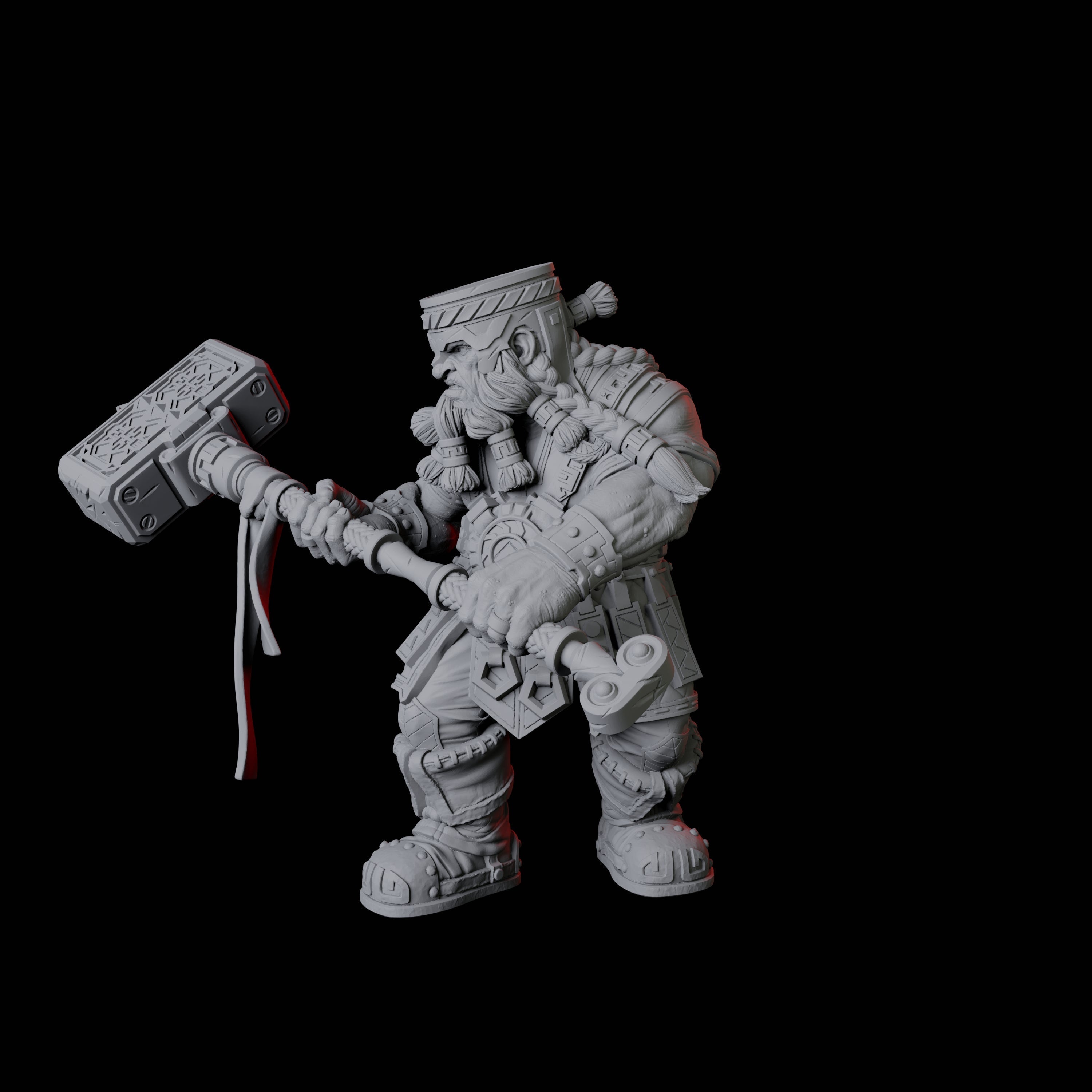 Armoured Mountain Dwarf Miniature for Dungeons and Dragons