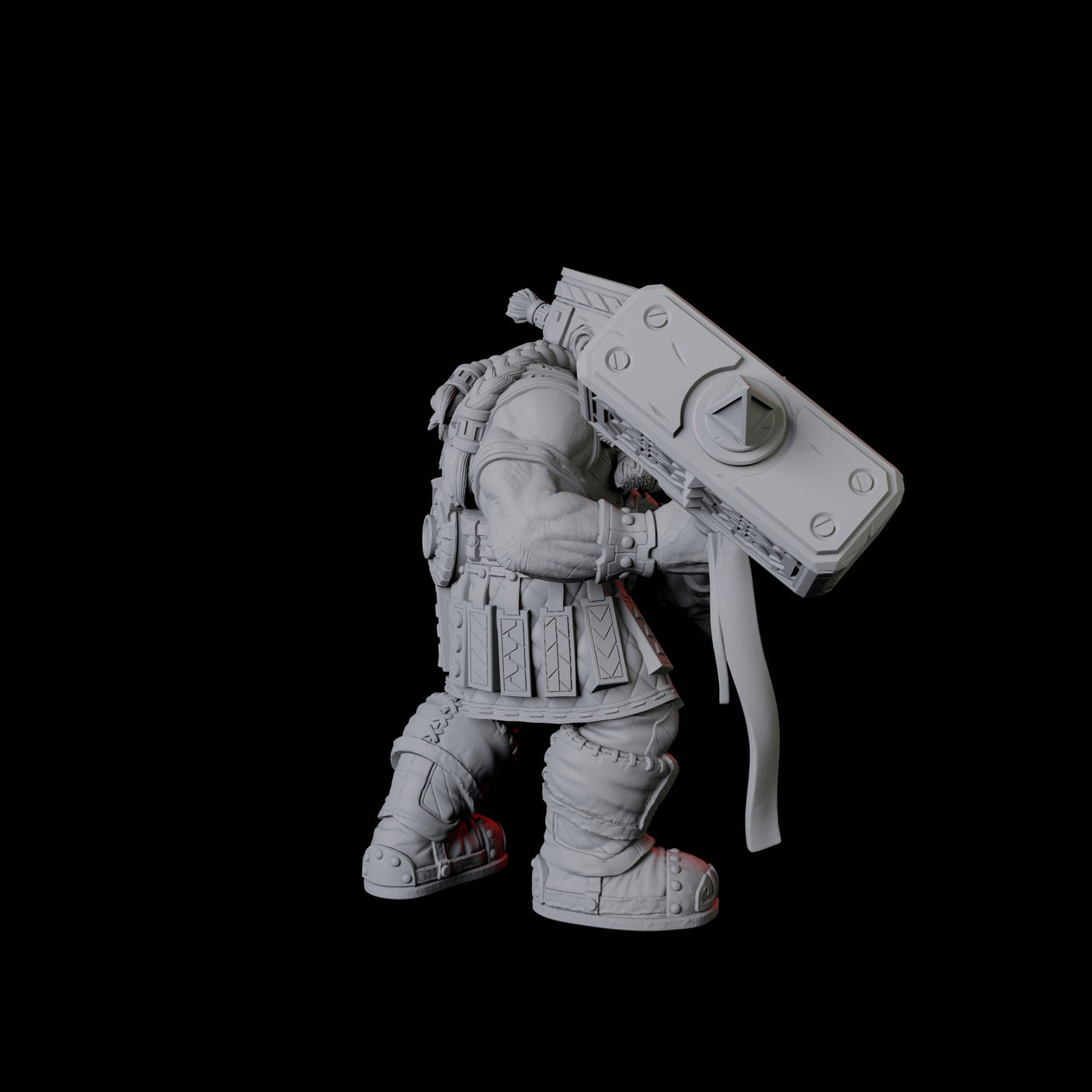 Armoured Mountain Dwarf Miniature for Dungeons and Dragons, Pathfinder or other TTRPGs