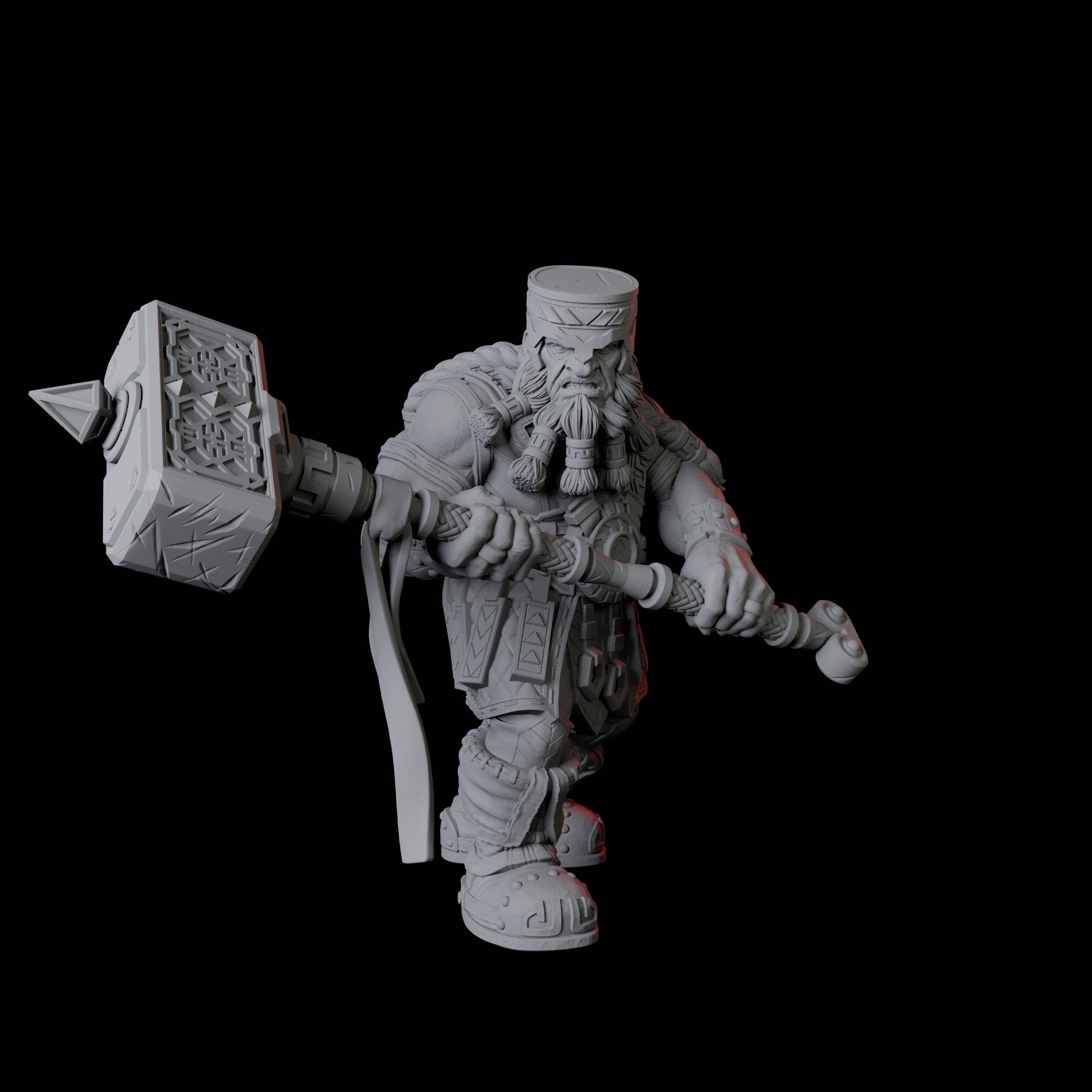 Armoured Mountain Dwarf Miniature for Dungeons and Dragons