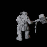 Armoured Mountain Dwarf Miniature for Dungeons and Dragons, Pathfinder or other TTRPGs