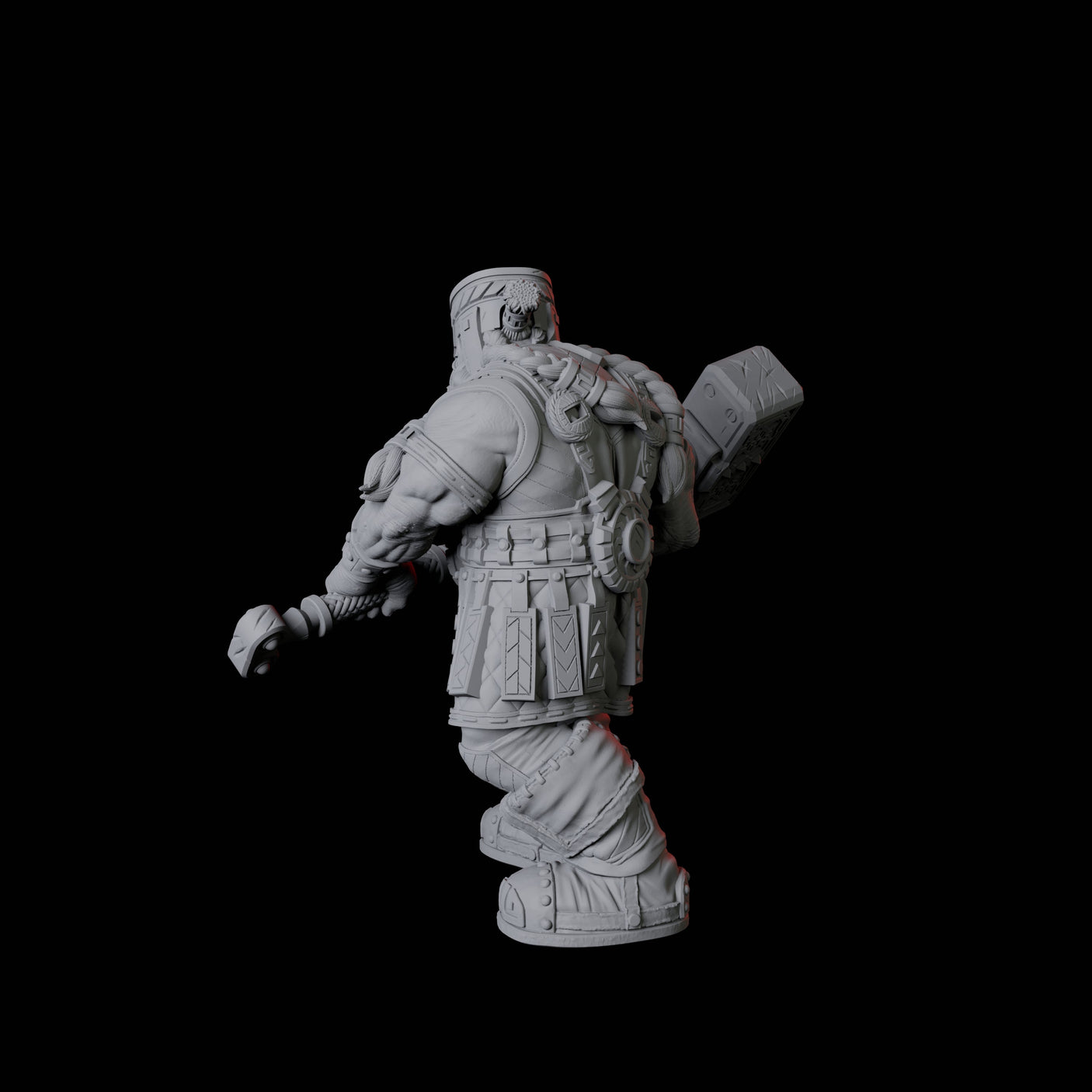 Armoured Mountain Dwarf Miniature for Dungeons and Dragons, Pathfinder or other TTRPGs