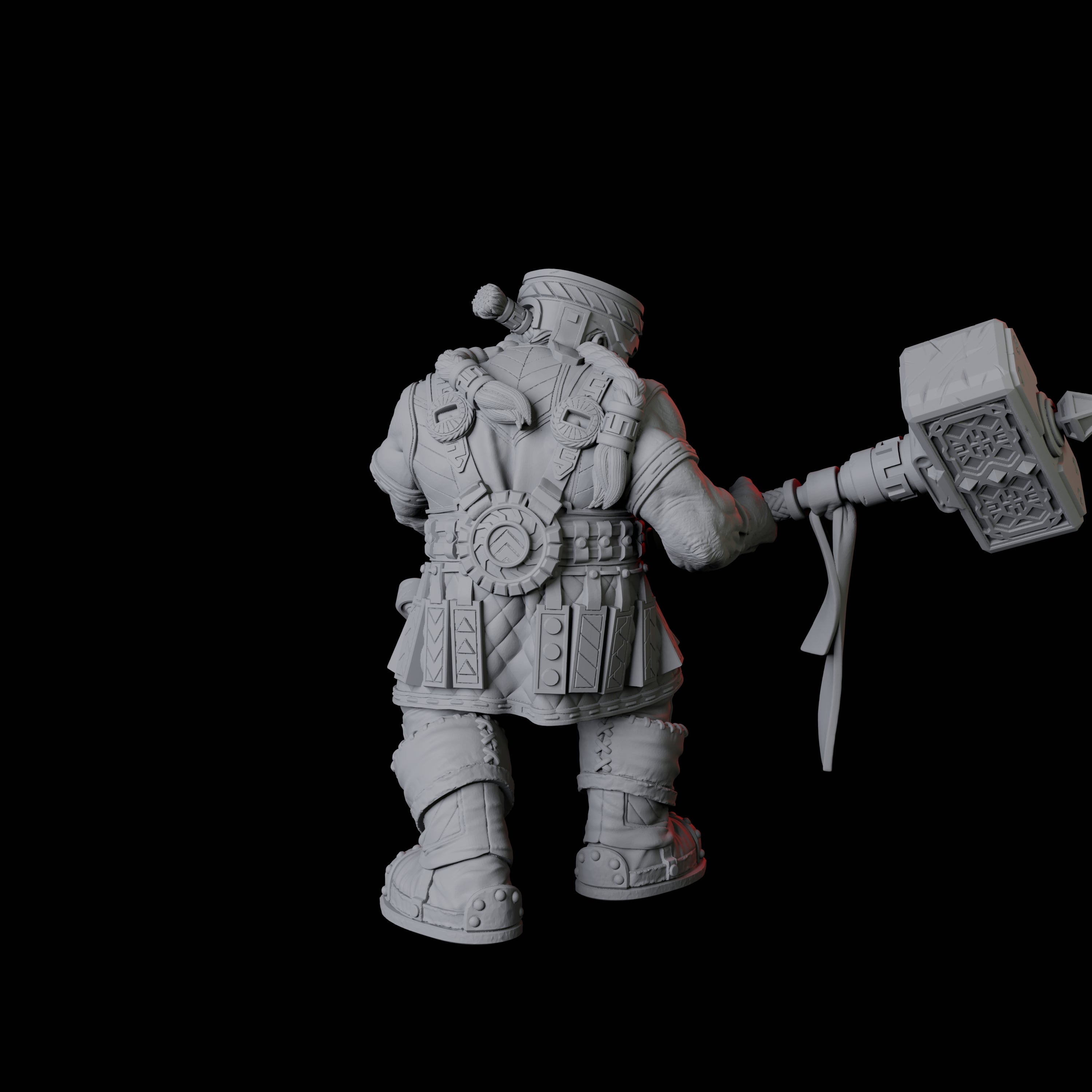 Armoured Mountain Dwarf Miniature for Dungeons and Dragons