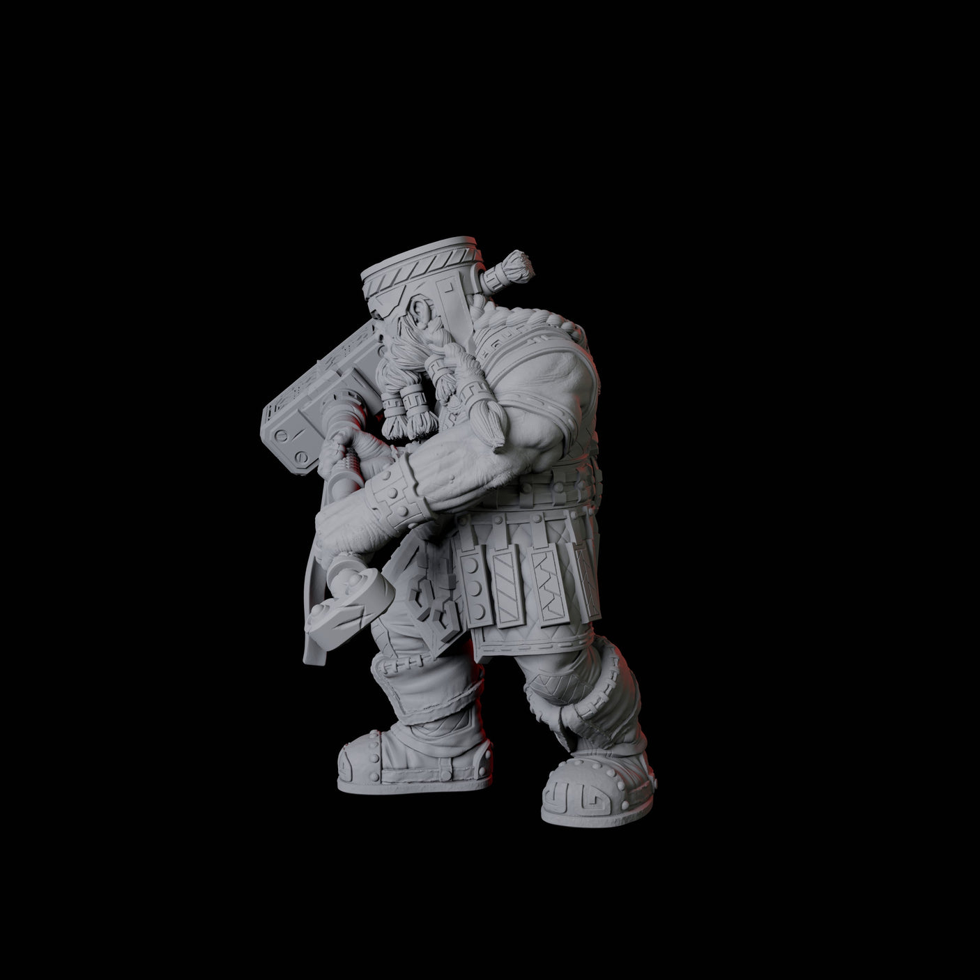Armoured Mountain Dwarf Miniature for Dungeons and Dragons, Pathfinder or other TTRPGs