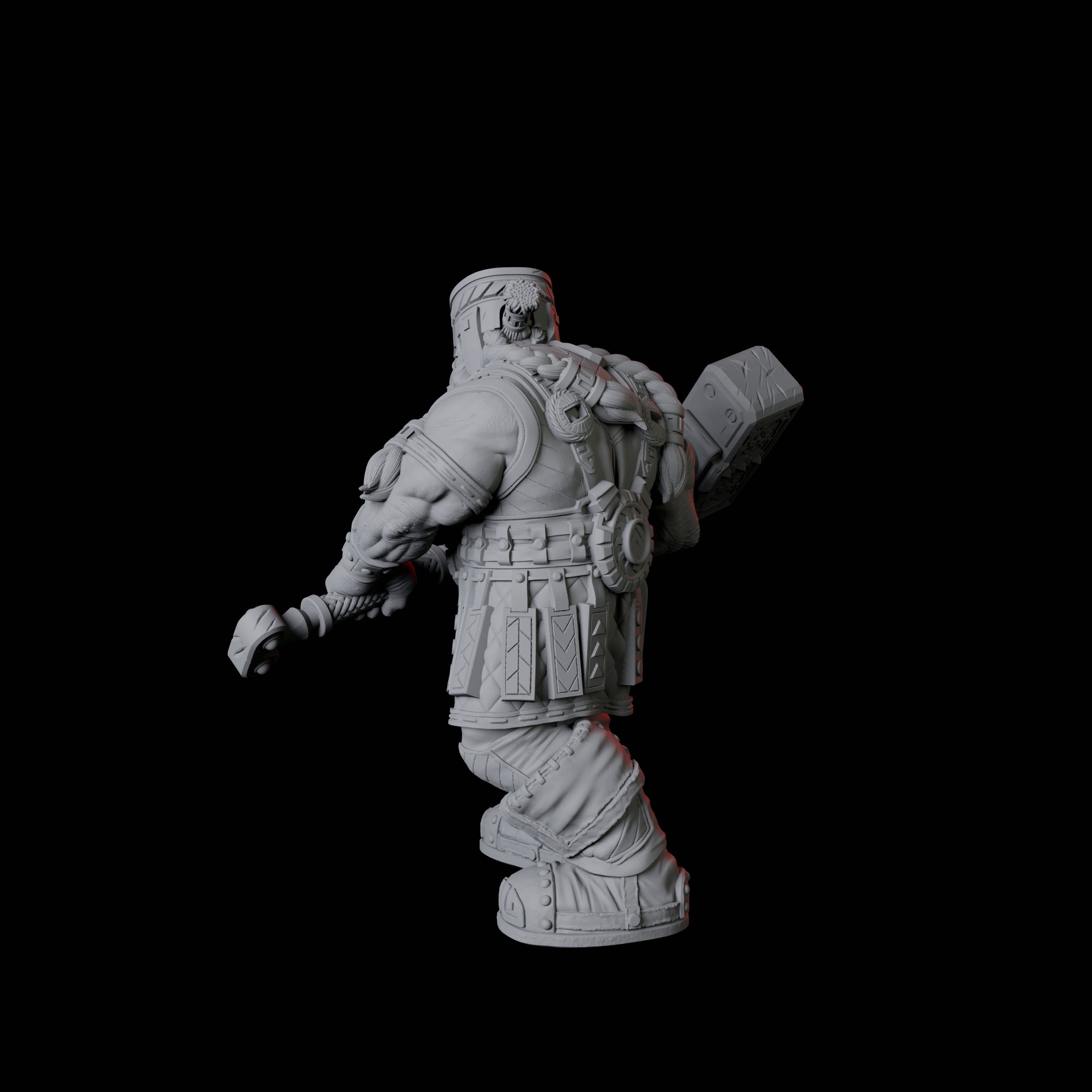 Armoured Mountain Dwarf Miniature for Dungeons and Dragons