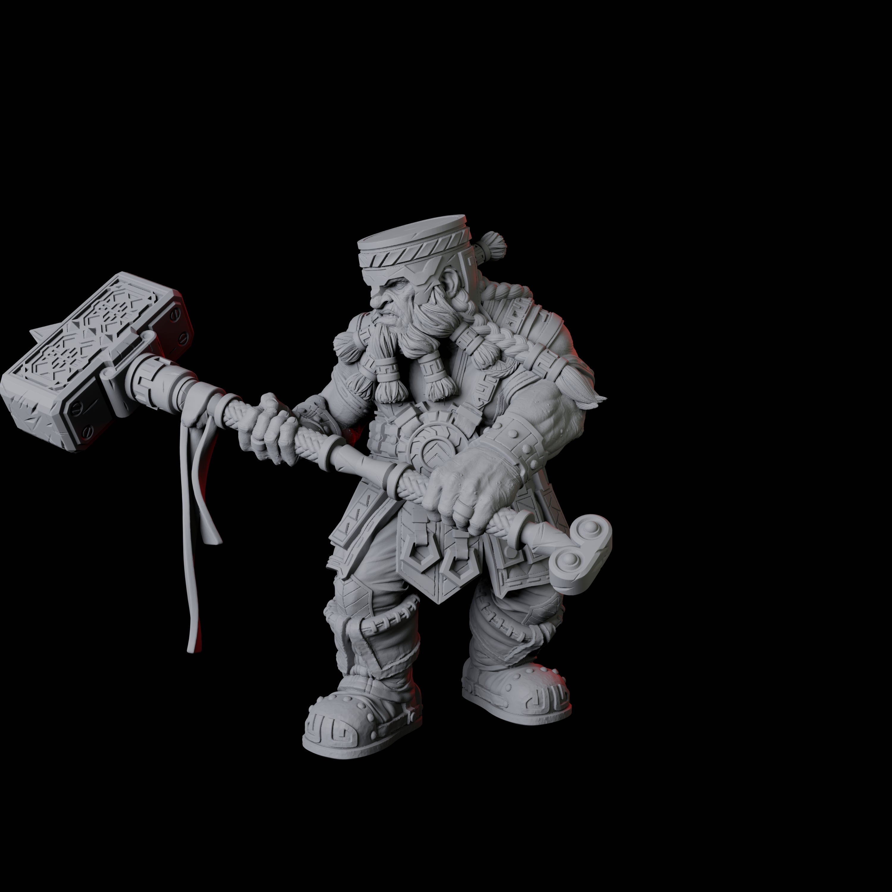 Armoured Mountain Dwarf Miniature for Dungeons and Dragons