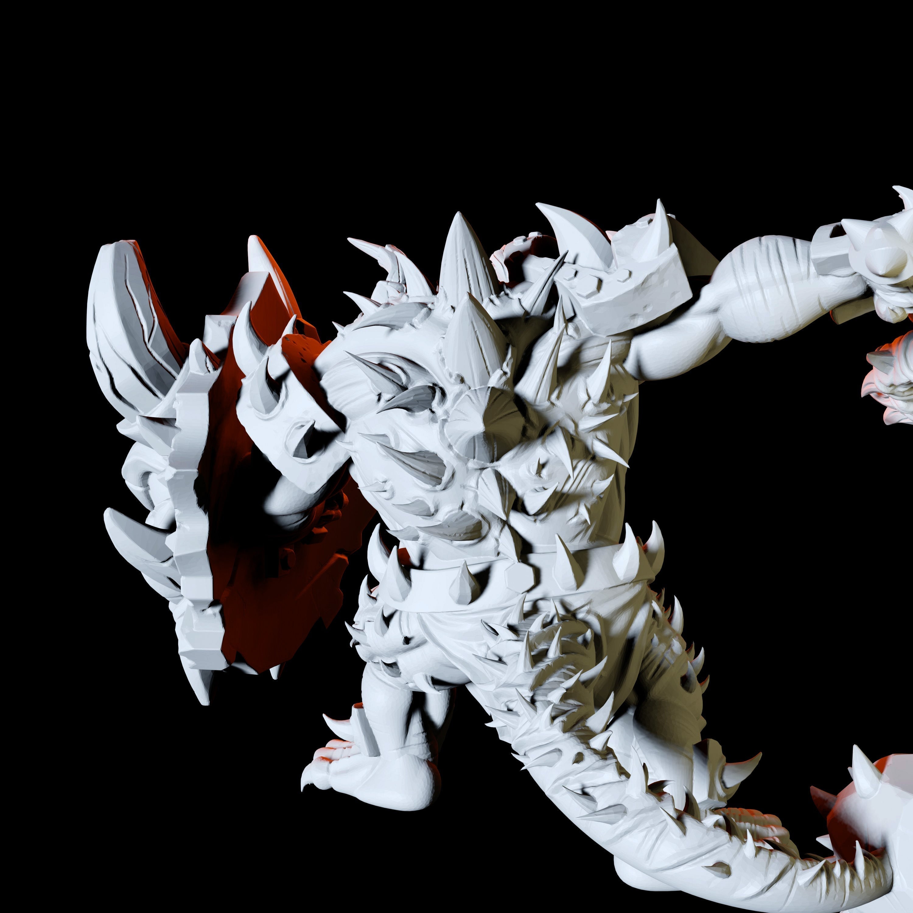 Armoured Pit Fiend Miniature for Dungeons and Dragons - Myth Forged