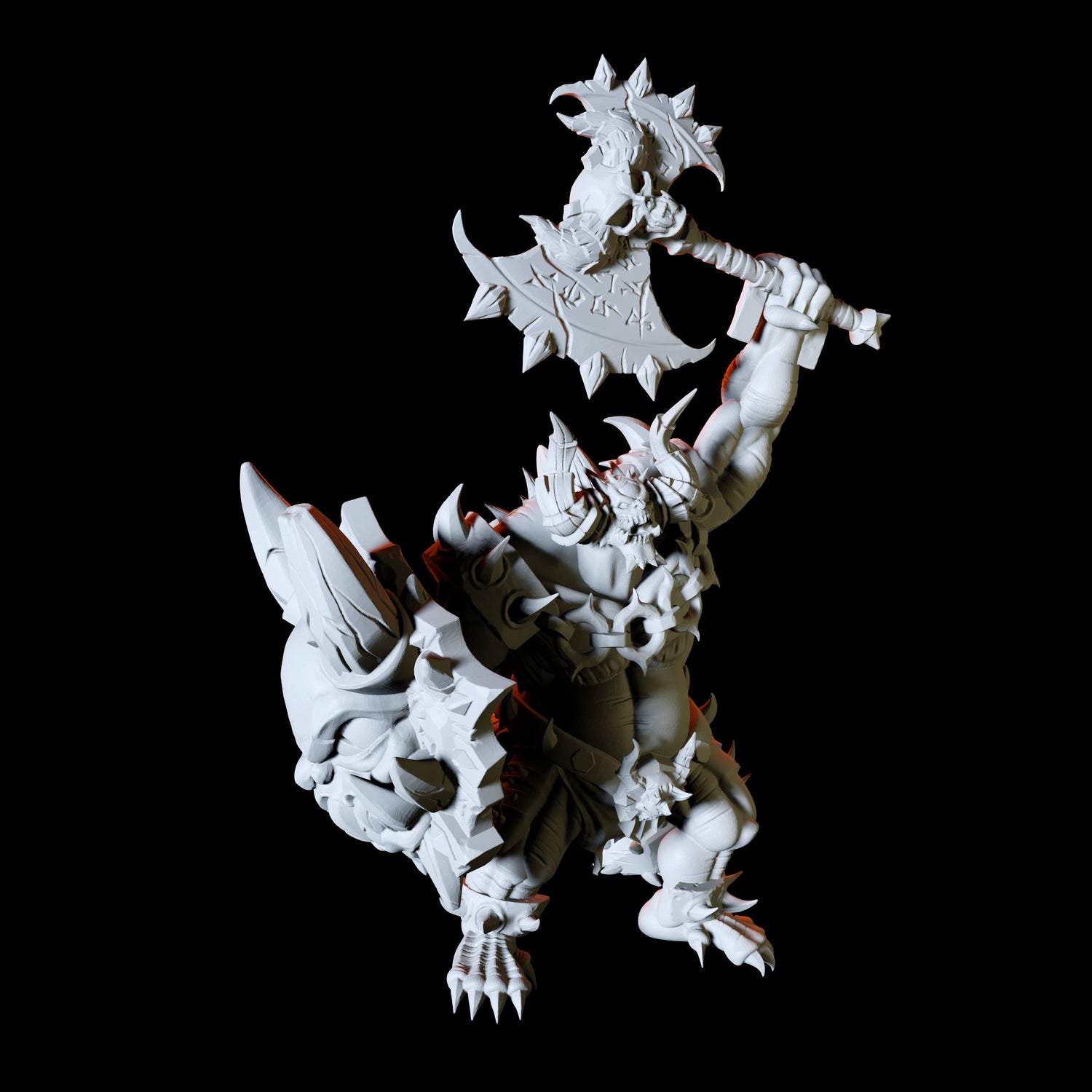 Armoured Pit Fiend Type B Miniature for Dungeons and Dragons, Pathfinder or other TTRPGs