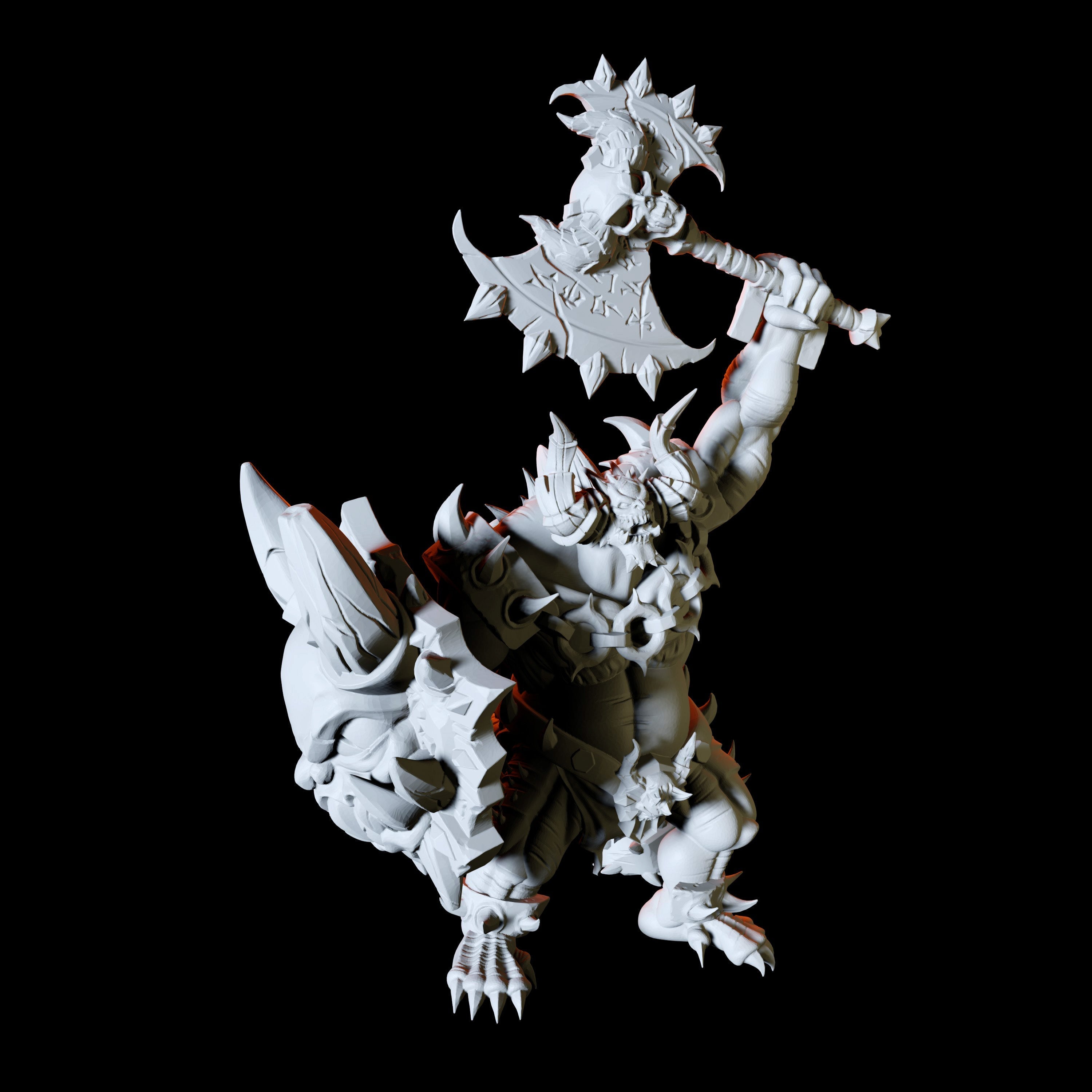 Armoured Pit Fiend Miniature for Dungeons and Dragons - Myth Forged