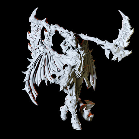 Armoured Succubus Miniature for Dungeons and Dragons, Pathfinder or other TTRPGs