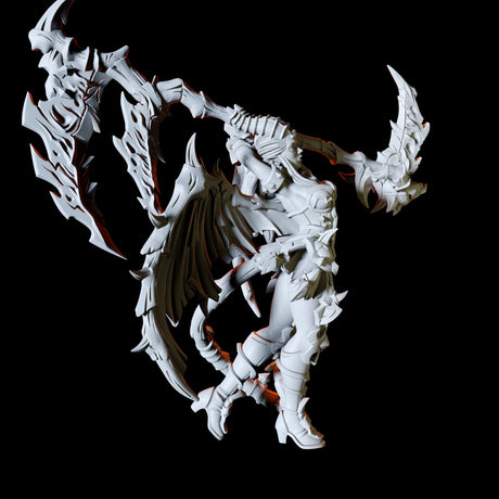 Armoured Succubus Miniature for Dungeons and Dragons, Pathfinder or other TTRPGs