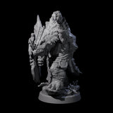 Armoured Triceratops Shield Fighter C Miniature for Dungeons and Dragons, Pathfinder or other TTRPGs