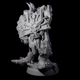 Armoured Triceratops Shield Fighter D Miniature for Dungeons and Dragons, Pathfinder or other TTRPGs