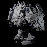 Armoured Triceratops Shield Fighter D Miniature for Dungeons and Dragons, Pathfinder or other TTRPGs