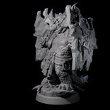 Armoured Triceratops Shield Fighter D Miniature for Dungeons and Dragons, Pathfinder or other TTRPGs