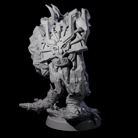 Armoured Triceratops Shield Fighter D Miniature for Dungeons and Dragons, Pathfinder or other TTRPGs