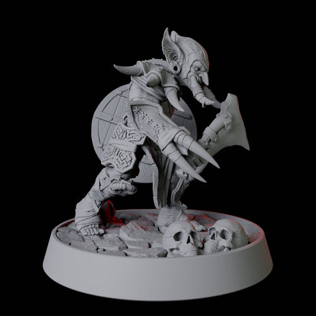 Armoured Tusked Goblin Miniature for Dungeons and Dragons, Pathfinder or other TTRPGs