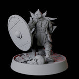Armoured Tusked Goblin Miniature for Dungeons and Dragons, Pathfinder or other TTRPGs