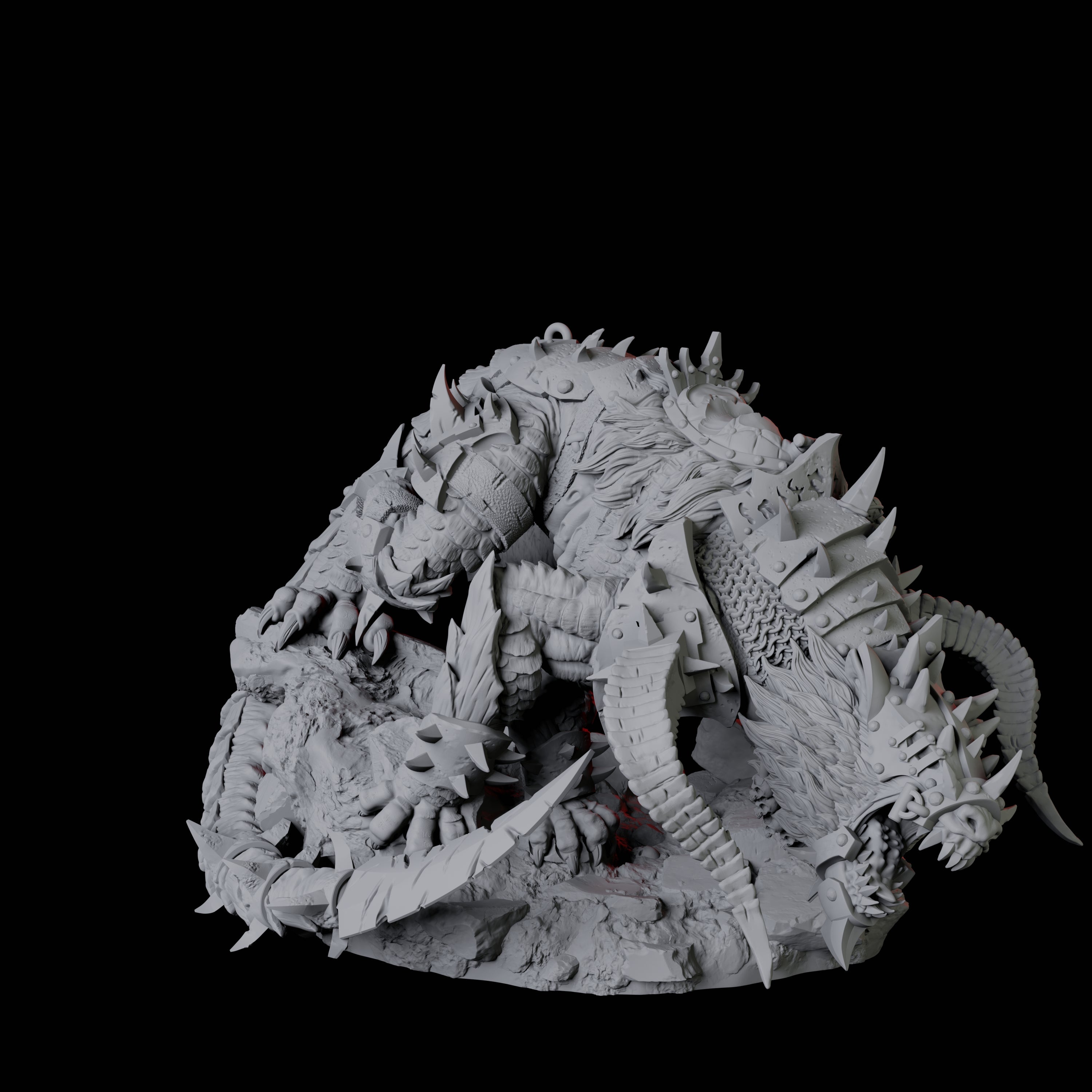 Armoured Udaak A Miniature for Dungeons and Dragons, Pathfinder or other TTRPGs