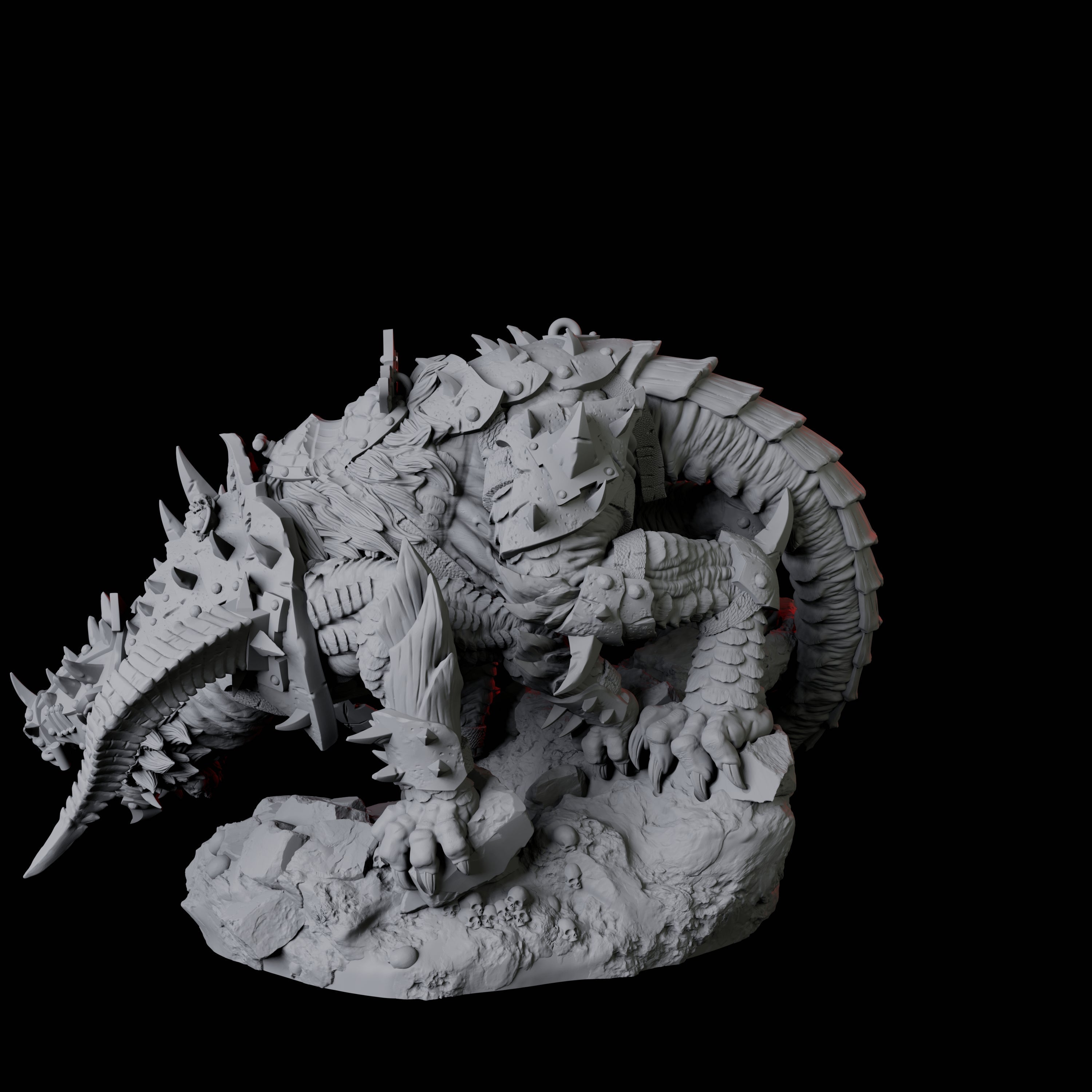 Armoured Udaak A Miniature for Dungeons and Dragons, Pathfinder or other TTRPGs