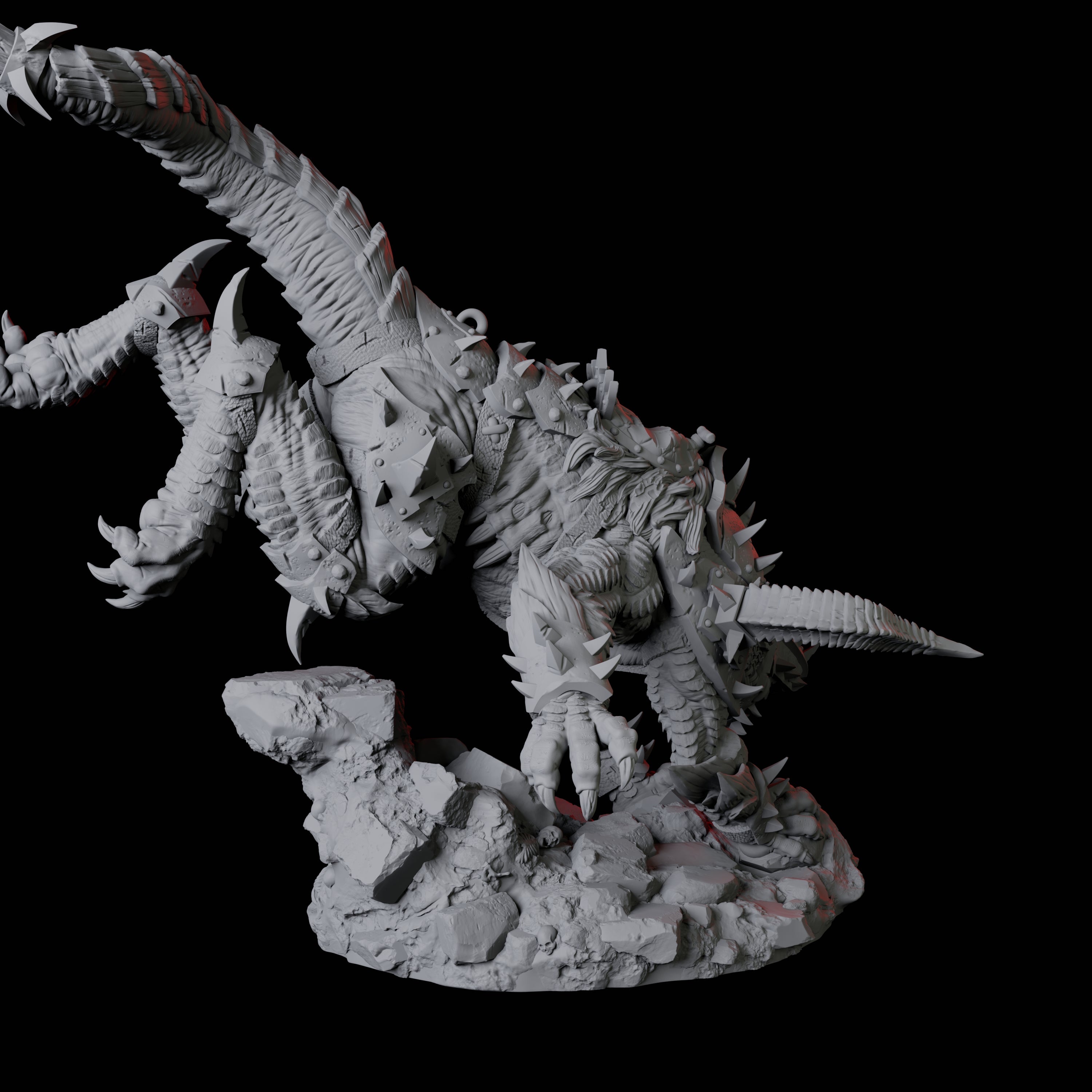 Armoured Udaak C Miniature for Dungeons and Dragons, Pathfinder or other TTRPGs