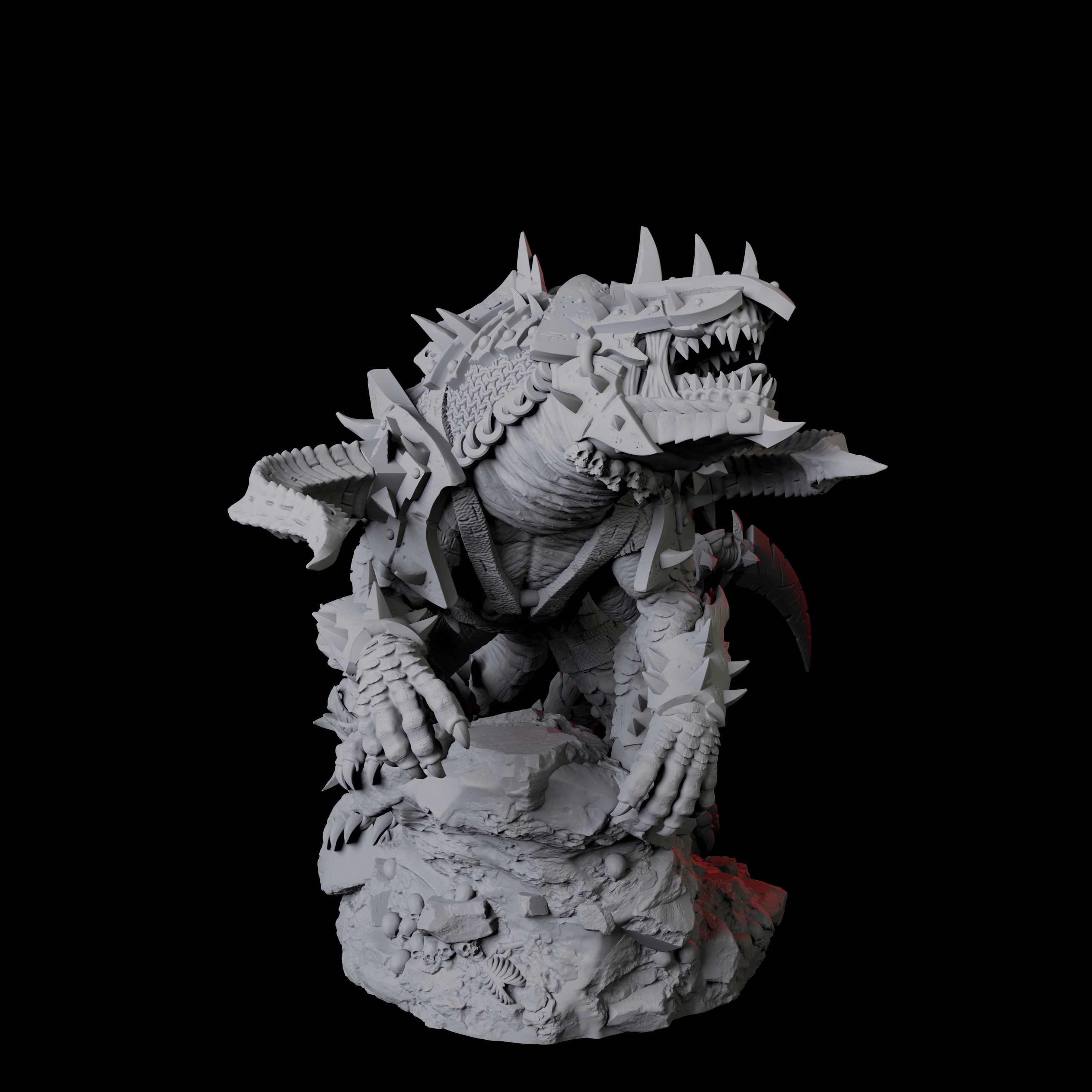 Armoured Udaak D Miniature for Dungeons and Dragons, Pathfinder or other TTRPGs